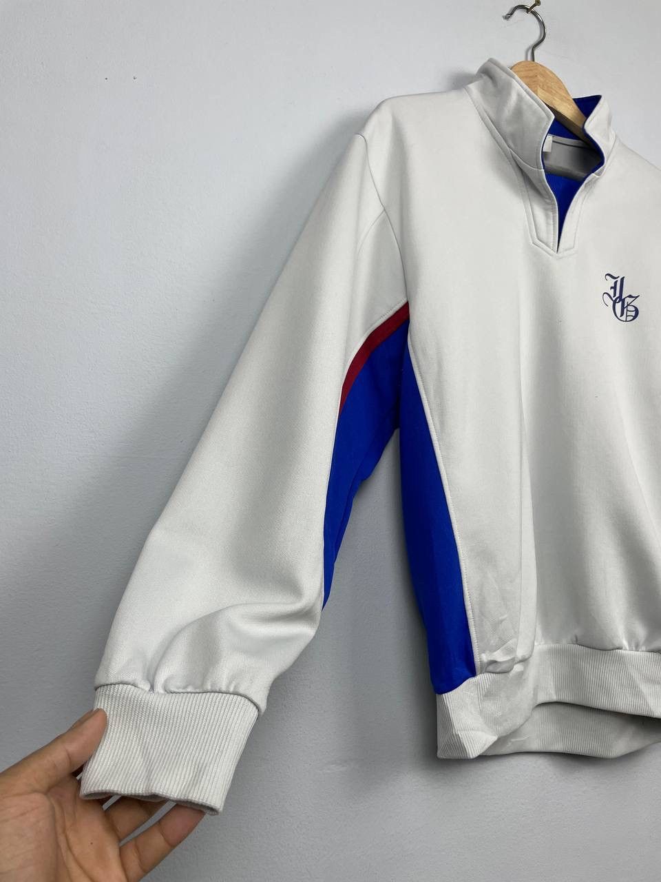 Asics × Japanese Brand × Vintage Vintage ASICS Japanese Brand Trackstop Jacket Size US L / EU 52-54 / 3 - 3 Thumbnail