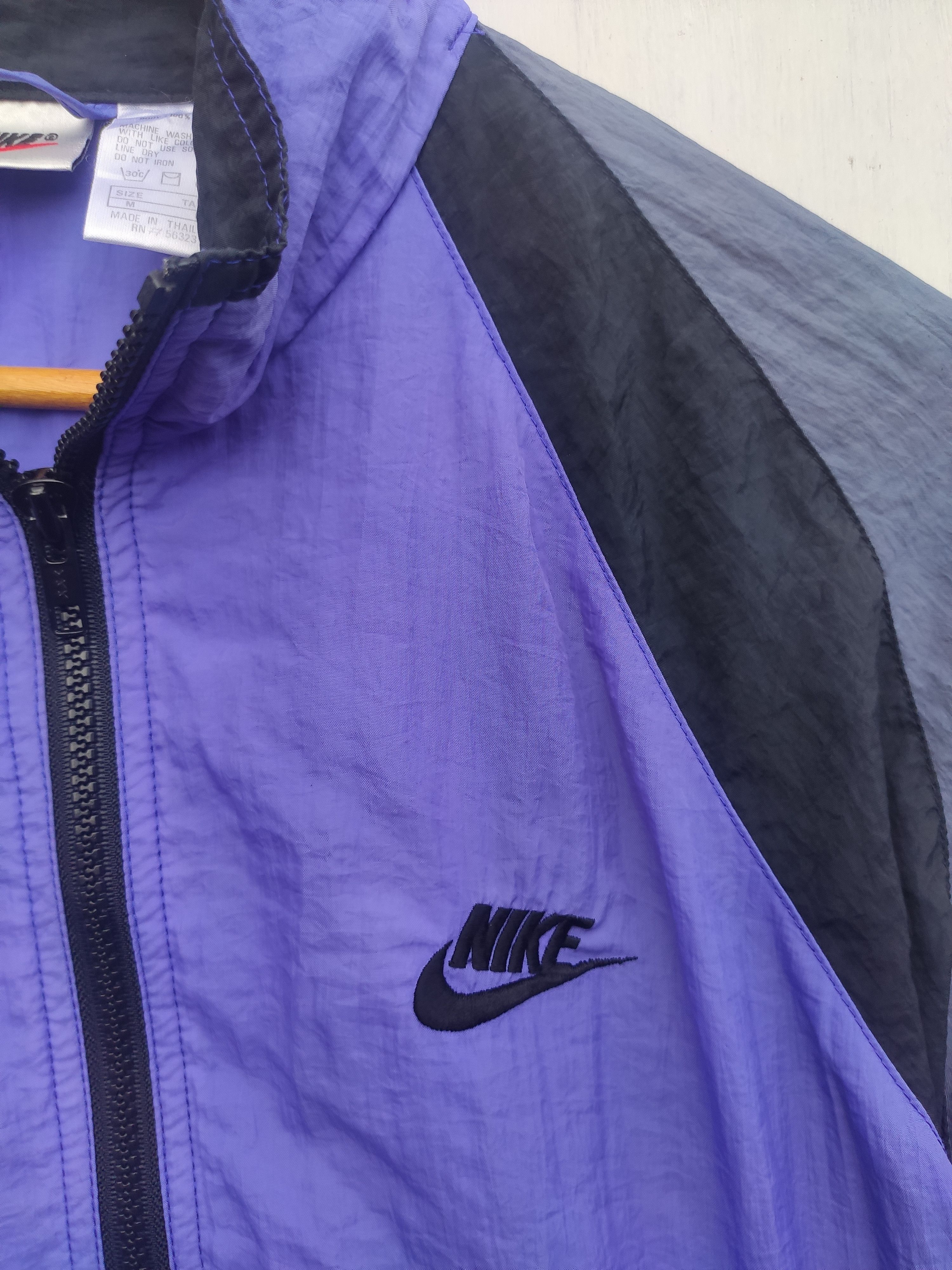 Nike 🔥 Vintage 90s Vintage NIKE windbreaker zipper light jacket Size US M / EU 48-50 / 2 - 4 Thumbnail