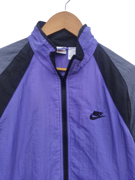 Nike 🔥 Vintage 90s Vintage NIKE windbreaker zipper light jacket Size US M / EU 48-50 / 2 - 2 Thumbnail