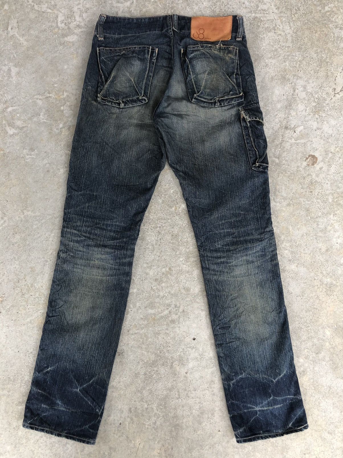 Johnbull Vintage John Bull Distressed Jeans Cargo Pants Size US 31 - 2 Thumbnail