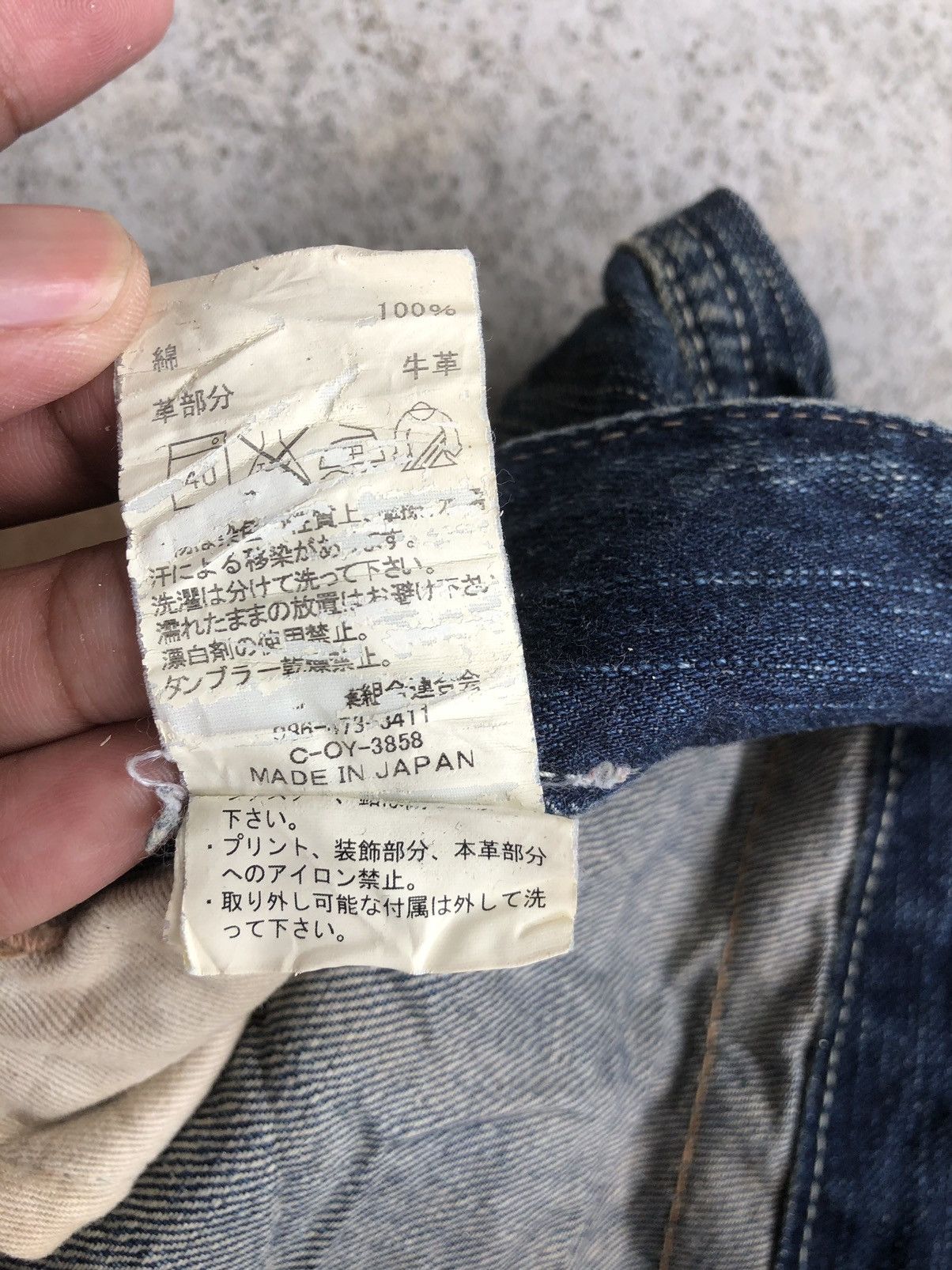 Johnbull Vintage John Bull Distressed Jeans Cargo Pants Size US 31 - 14 Thumbnail