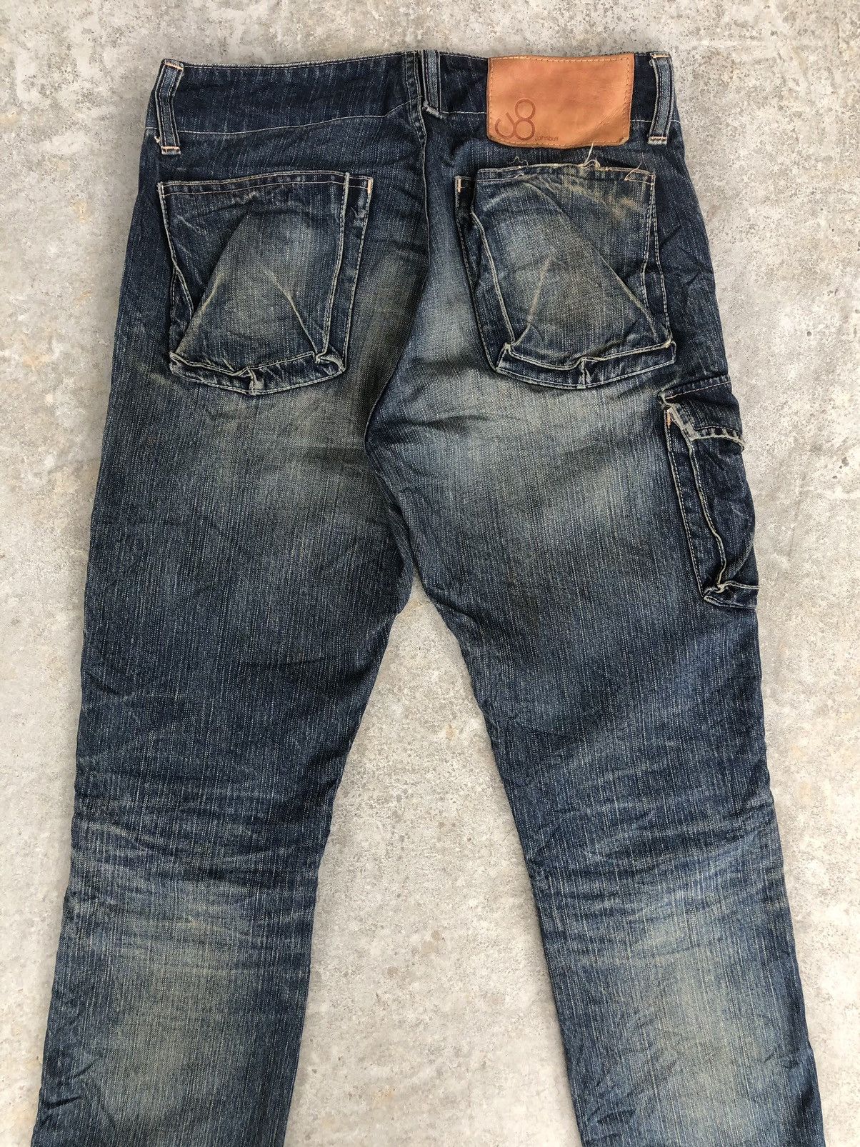 Johnbull Vintage John Bull Distressed Jeans Cargo Pants Size US 31 - 8 Thumbnail