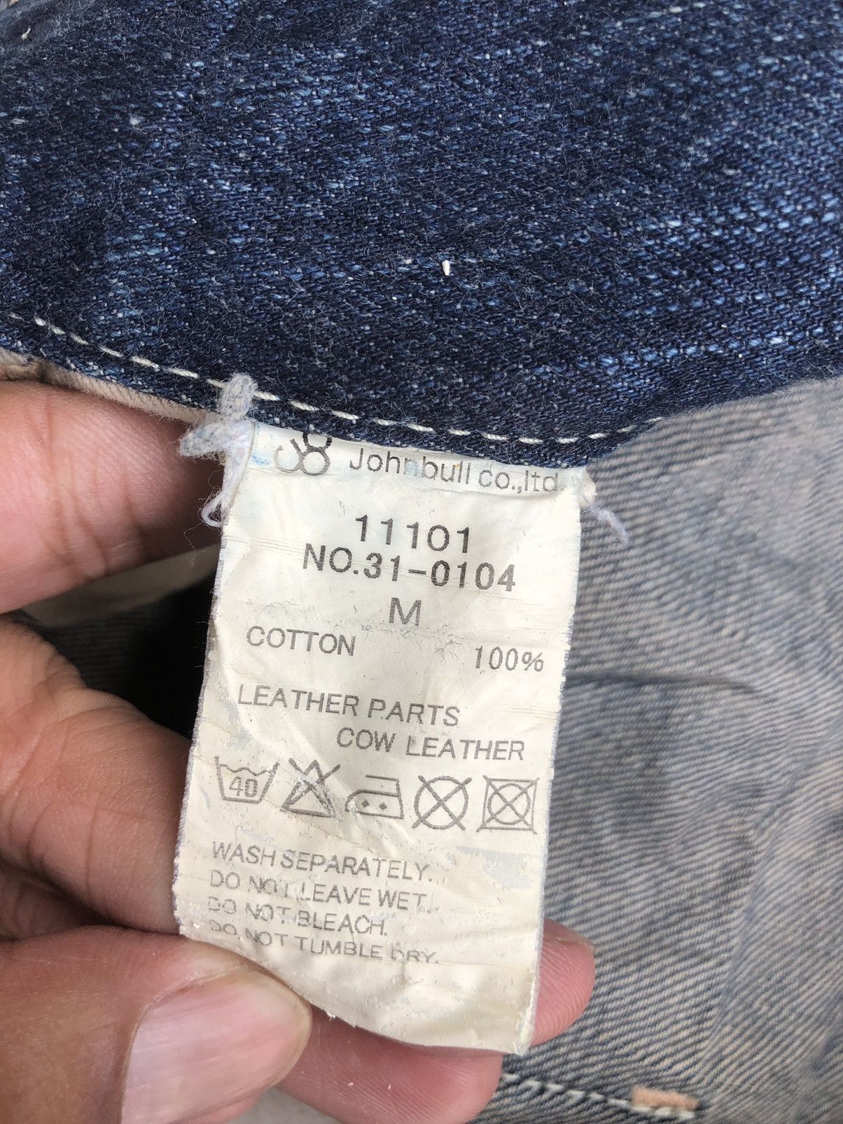 Johnbull Vintage John Bull Distressed Jeans Cargo Pants Size US 31 - 13 Thumbnail