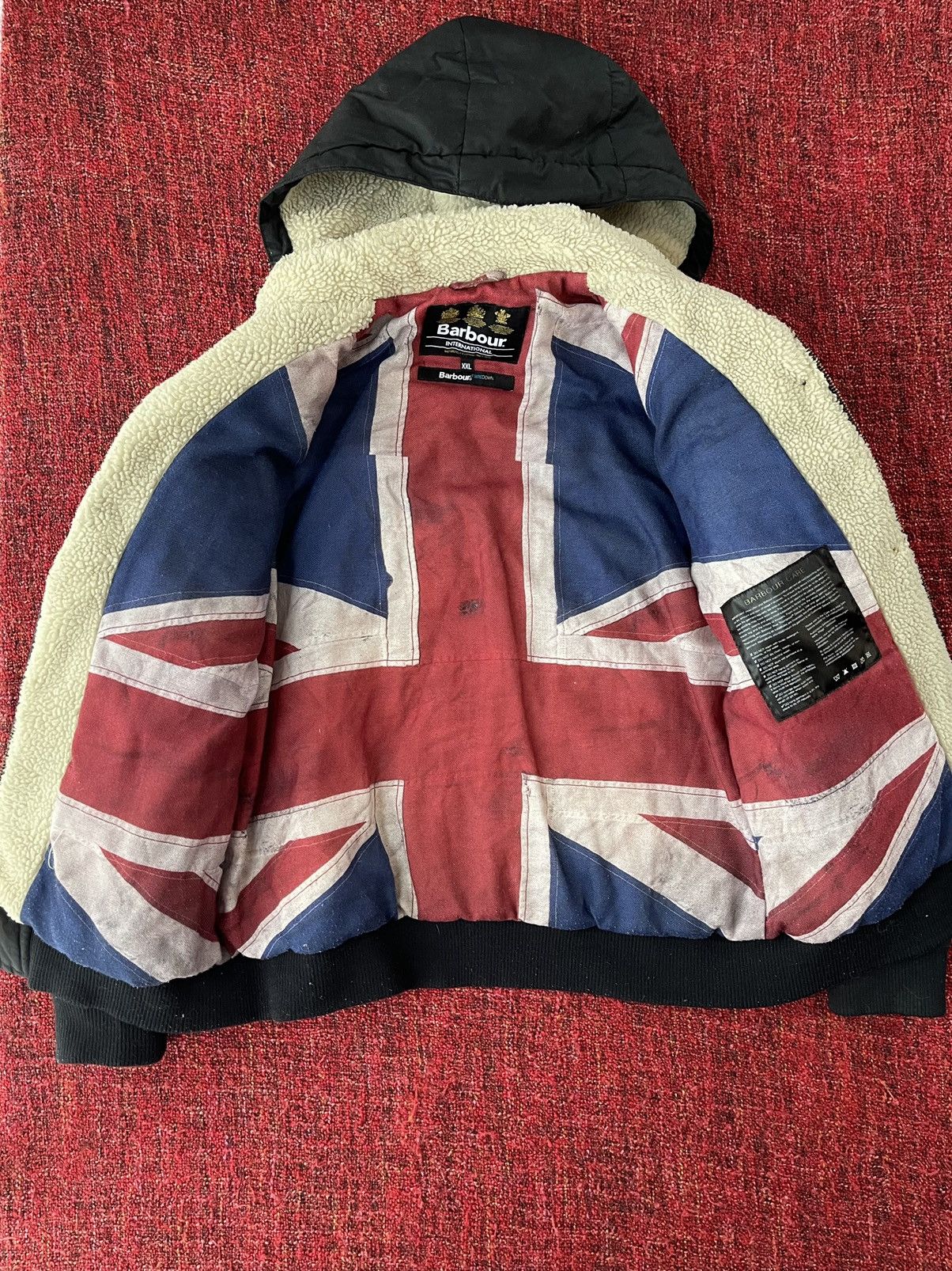 Barbour × Vintage Barbour international vintage waxed jacket with cap Size XXL / US 16-18 / IT 52-54 - 2 Thumbnail