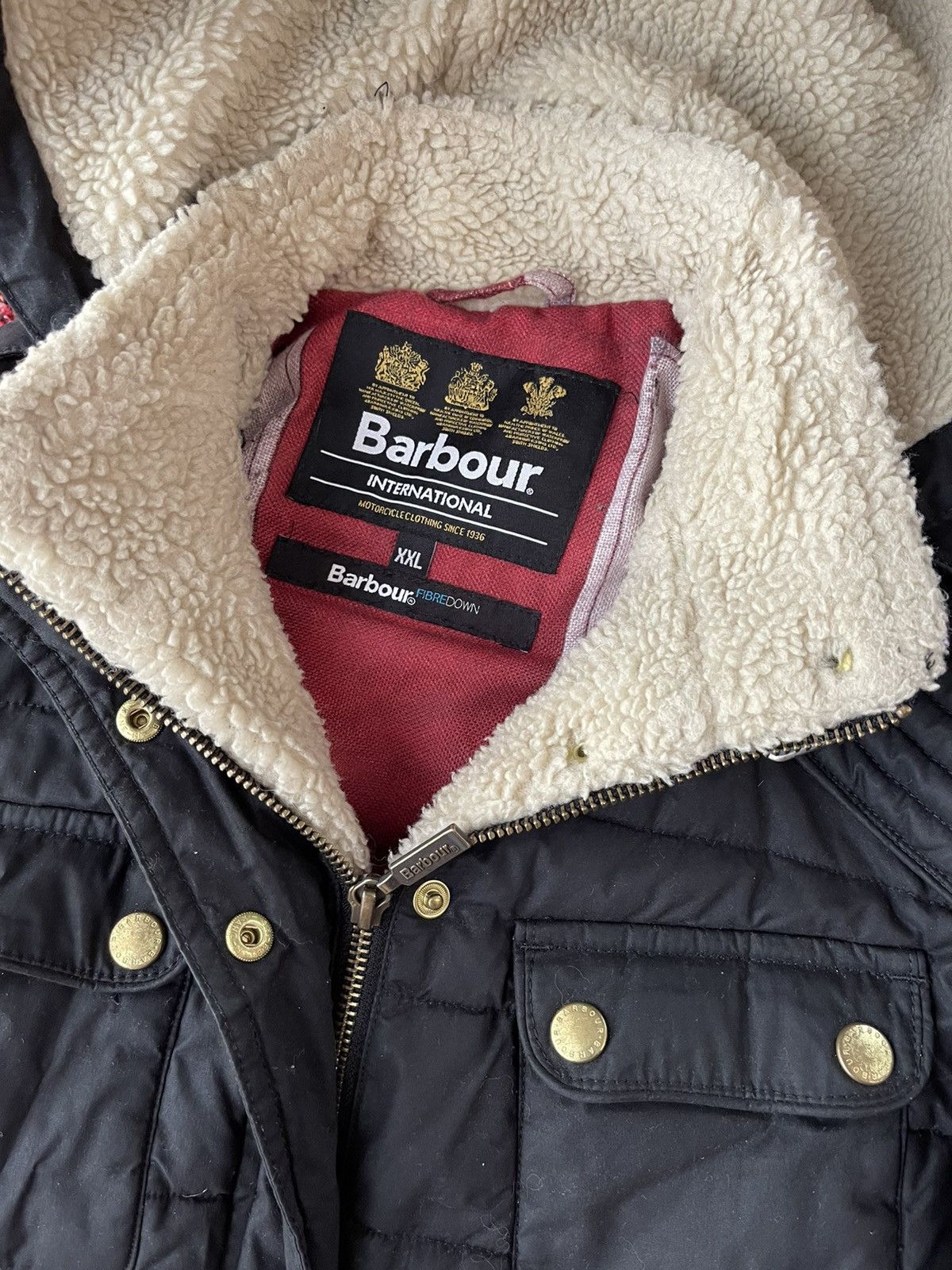 Barbour × Vintage Barbour international vintage waxed jacket with cap Size XXL / US 16-18 / IT 52-54 - 5 Thumbnail