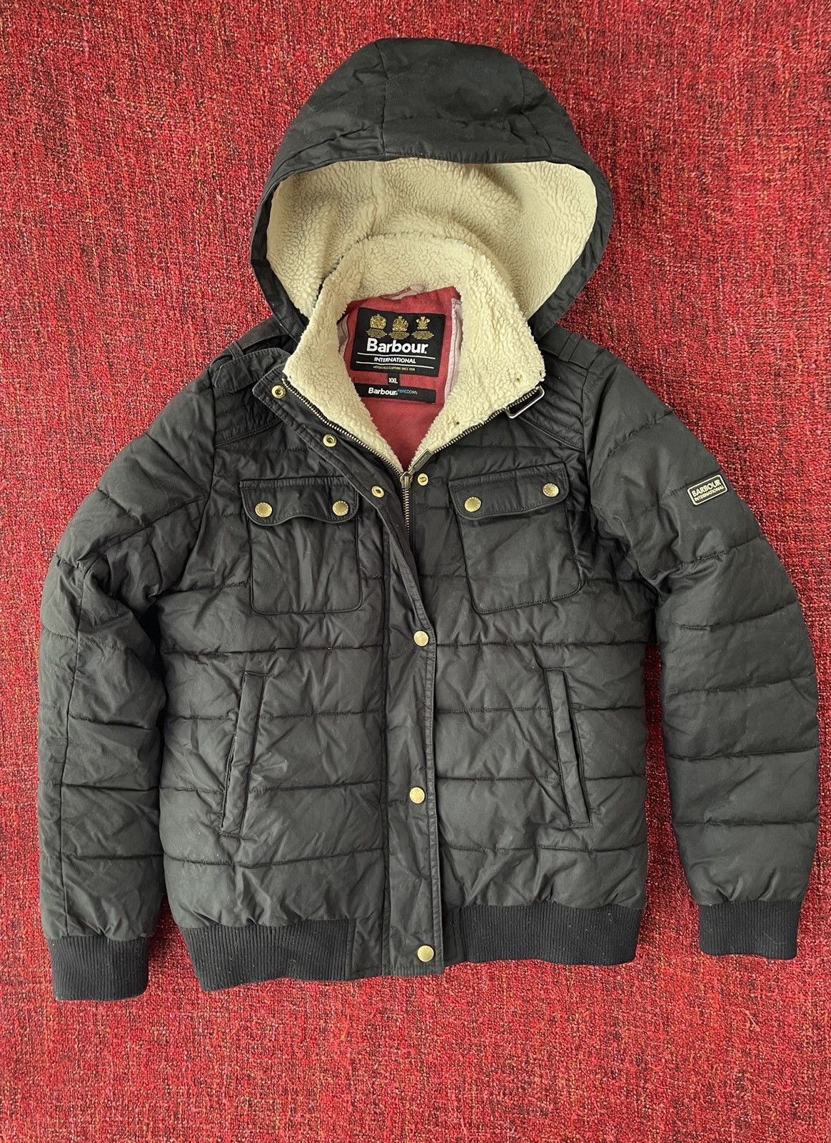 Barbour × Vintage Barbour international vintage waxed jacket with cap Size XXL / US 16-18 / IT 52-54 - 1 Thumbnail