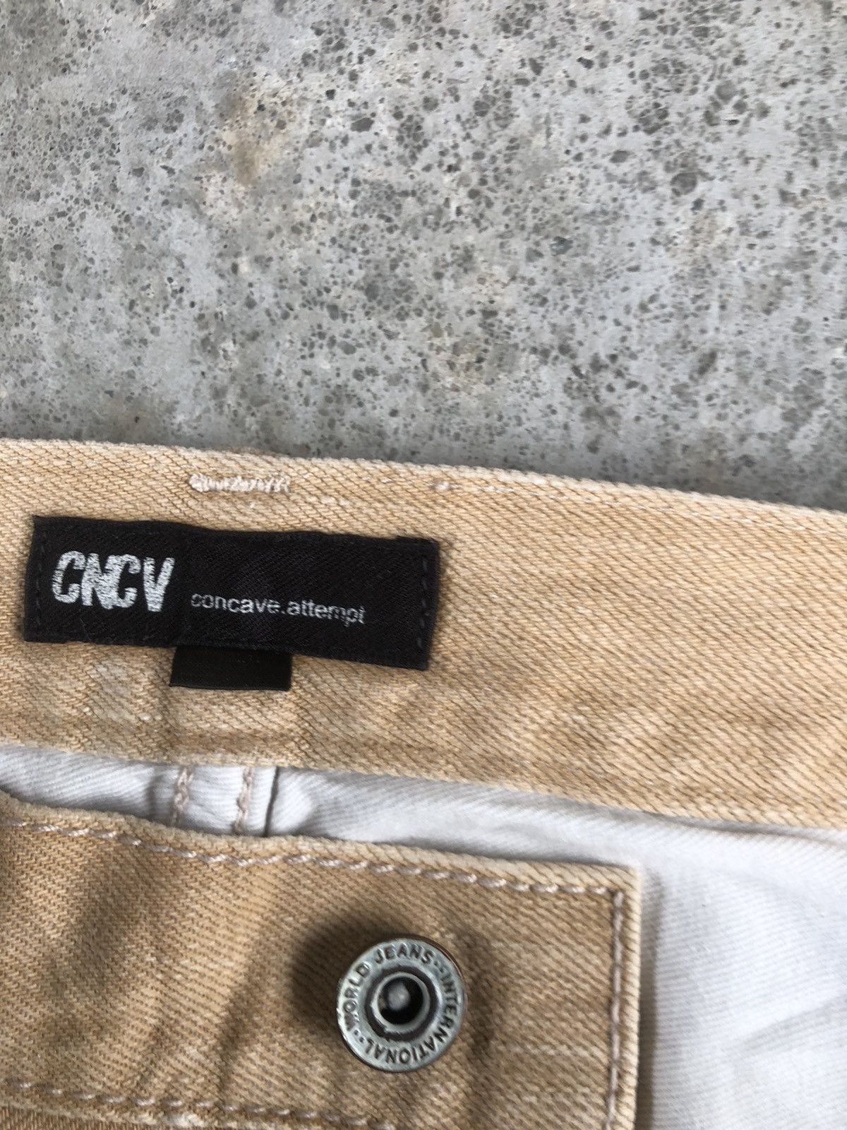 Japanese Brand Japanese Concave attempt Single Pocket Distressed Blanket Size US 31 - 14 Thumbnail