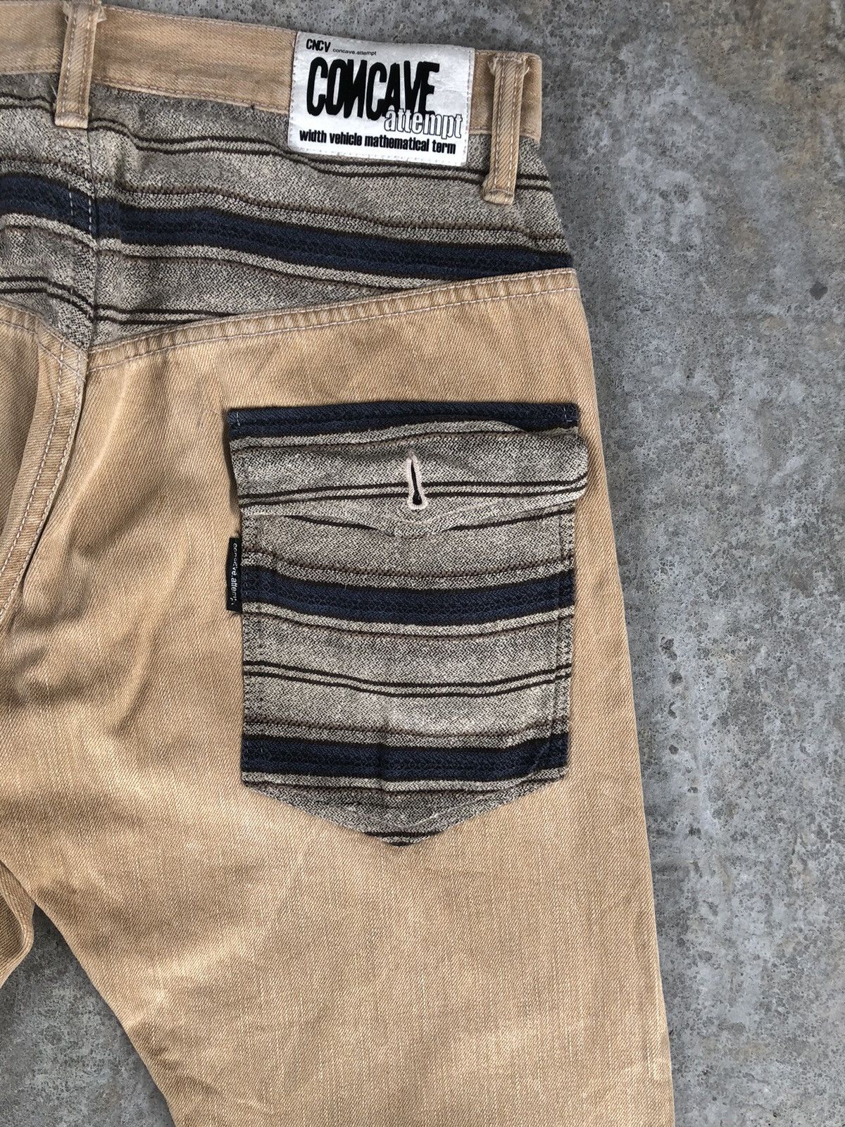 Japanese Brand Japanese Concave attempt Single Pocket Distressed Blanket Size US 31 - 10 Thumbnail