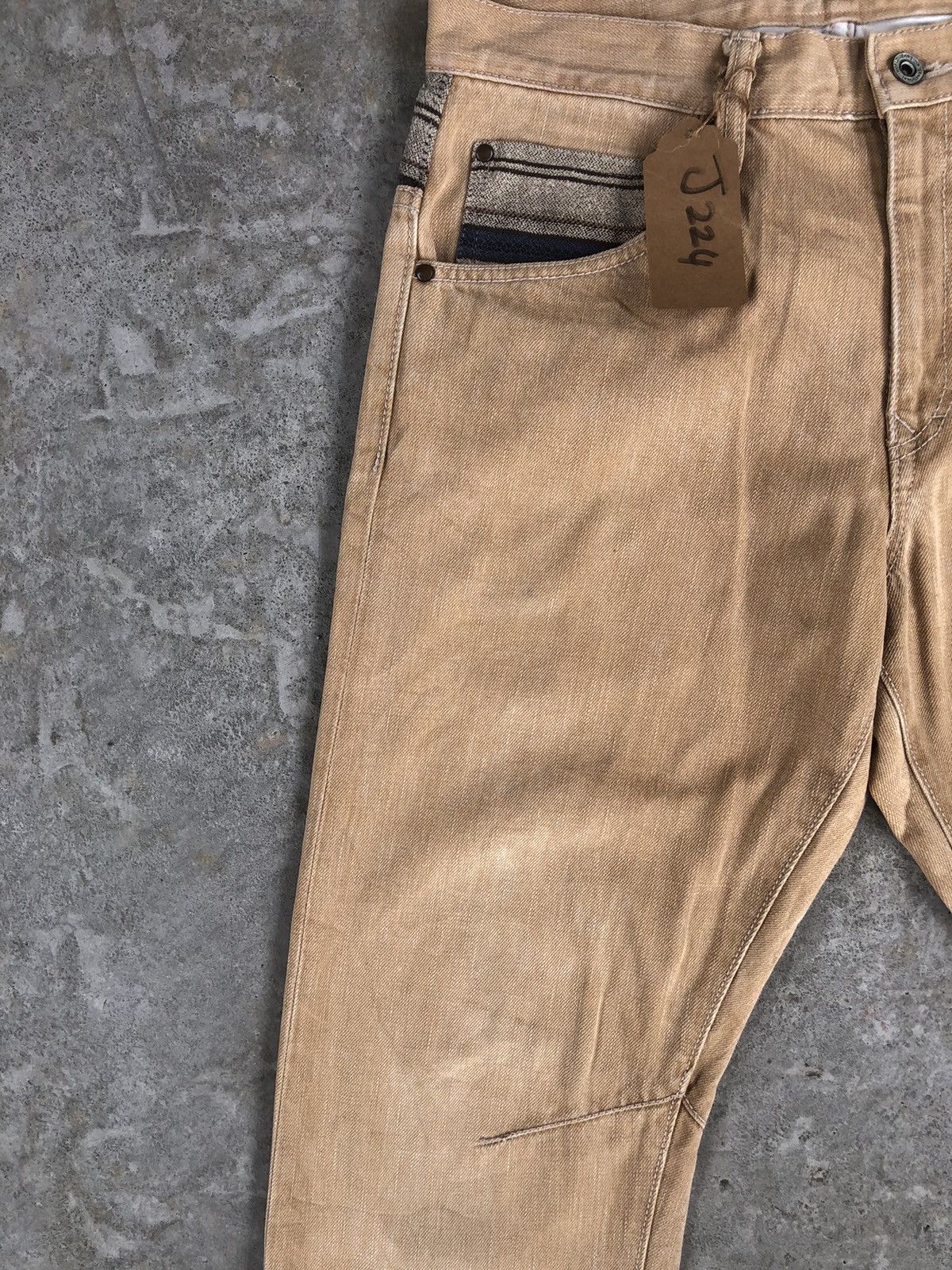 Japanese Brand Japanese Concave attempt Single Pocket Distressed Blanket Size US 31 - 4 Thumbnail