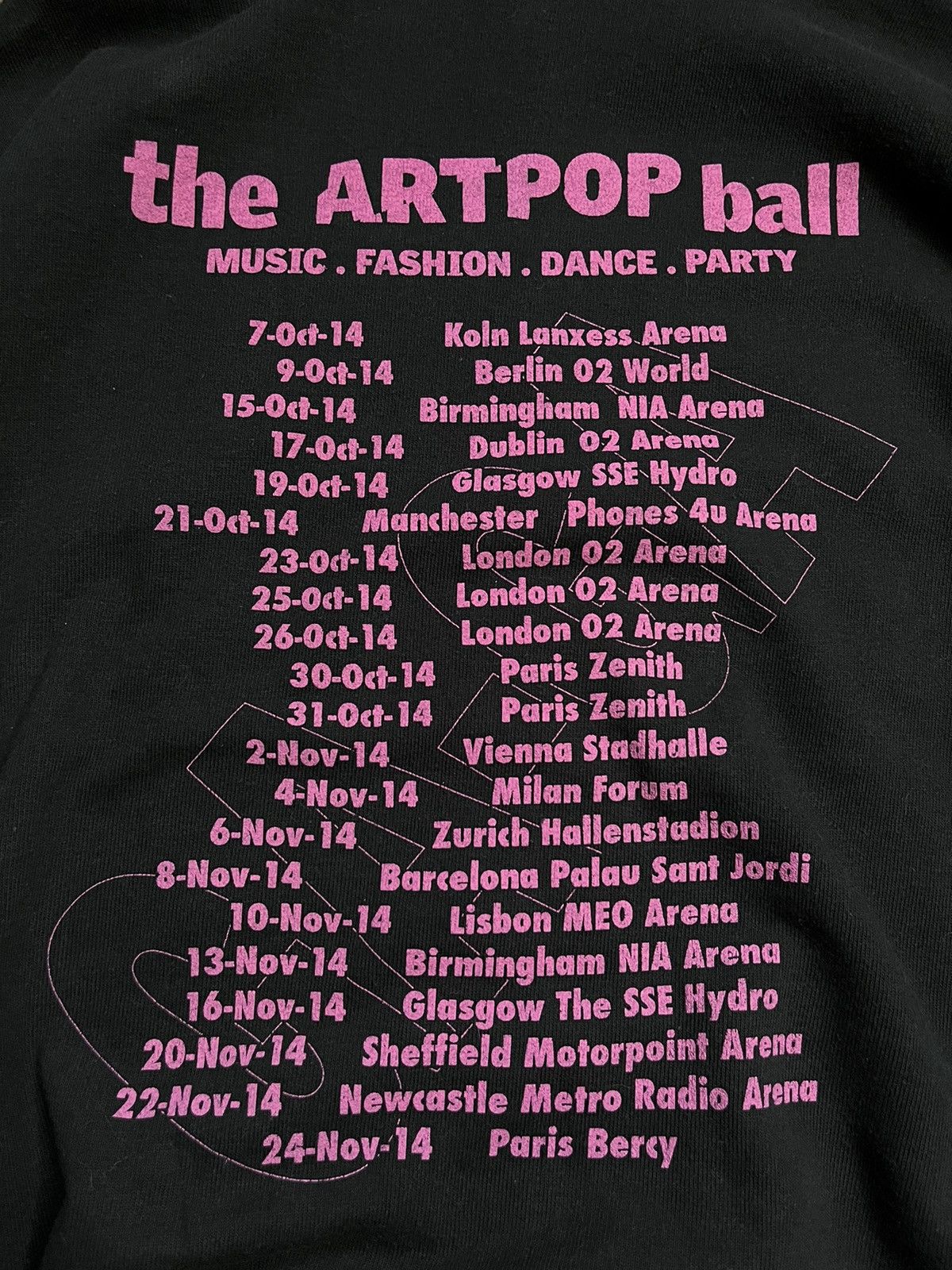 Band Tees Lady Gaga artRAVE the ArtPop Ball Tour 2014 Hoodie Size US L / EU 52-54 / 3 - 7 Thumbnail
