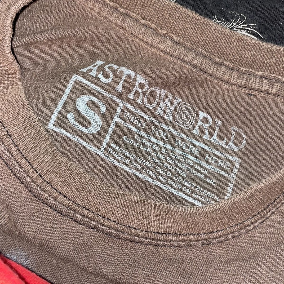 Travis Scott Travis Scott Sicko Mode Astroworld Tour Brown Tee Small Size US S / EU 44-46 / 1 - 5 Thumbnail