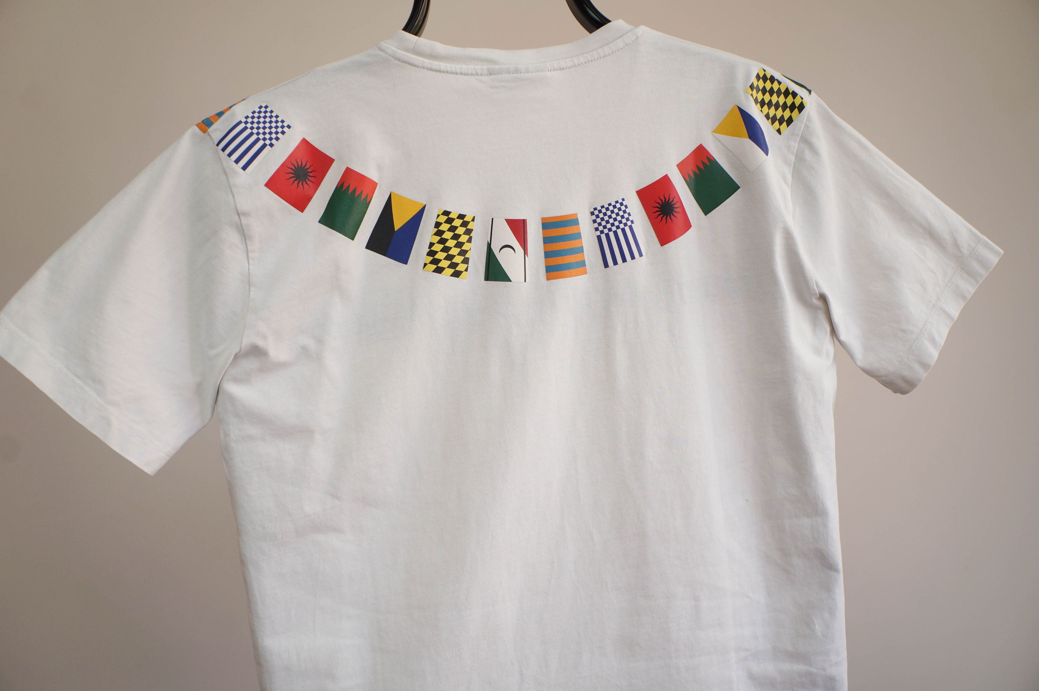 Marcelo Burlon Marcelo Burlon T Shirt Flags White Size US M / EU 48-50 / 2 - 9 Thumbnail
