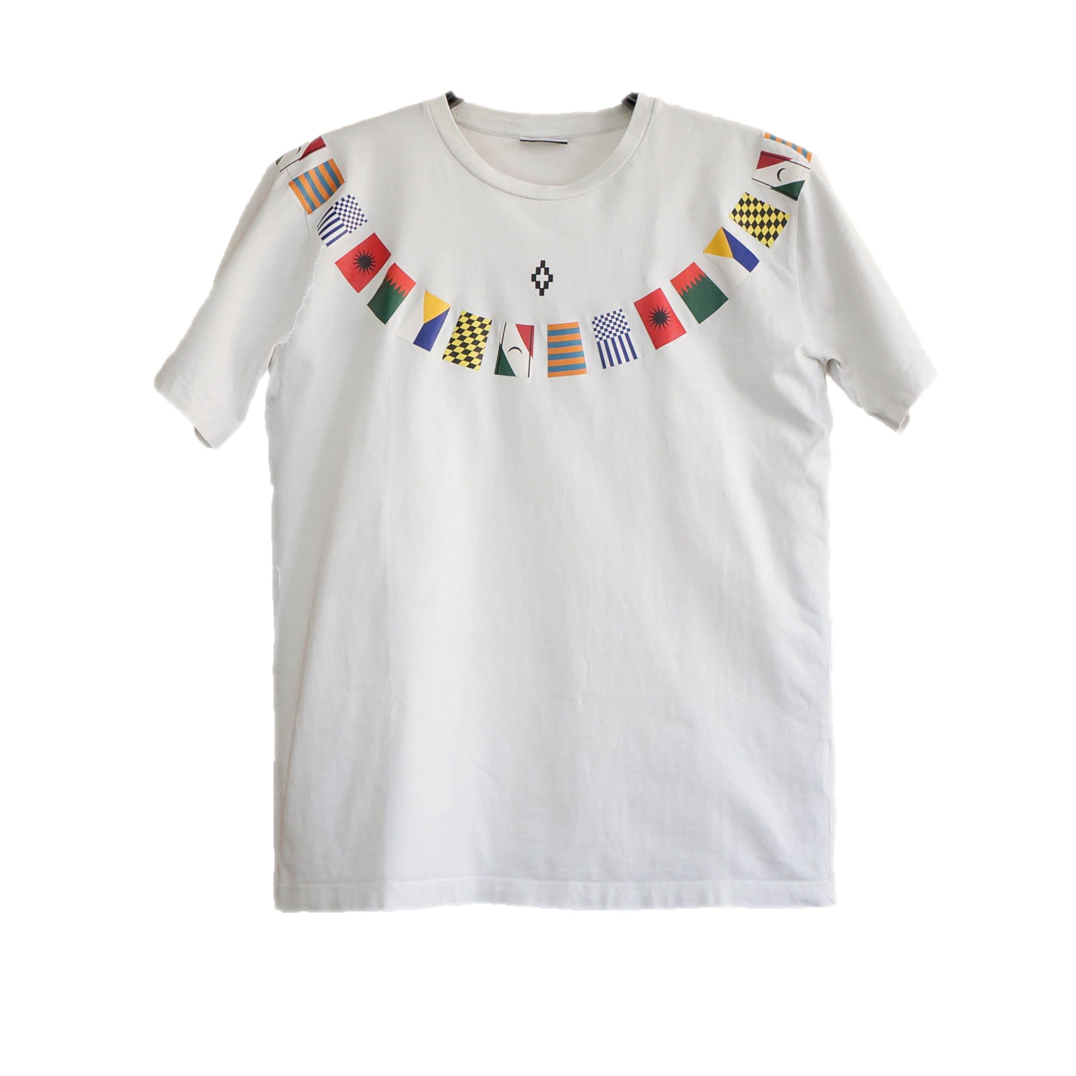 Marcelo Burlon Marcelo Burlon T Shirt Flags White Size US M / EU 48-50 / 2 - 1 Thumbnail