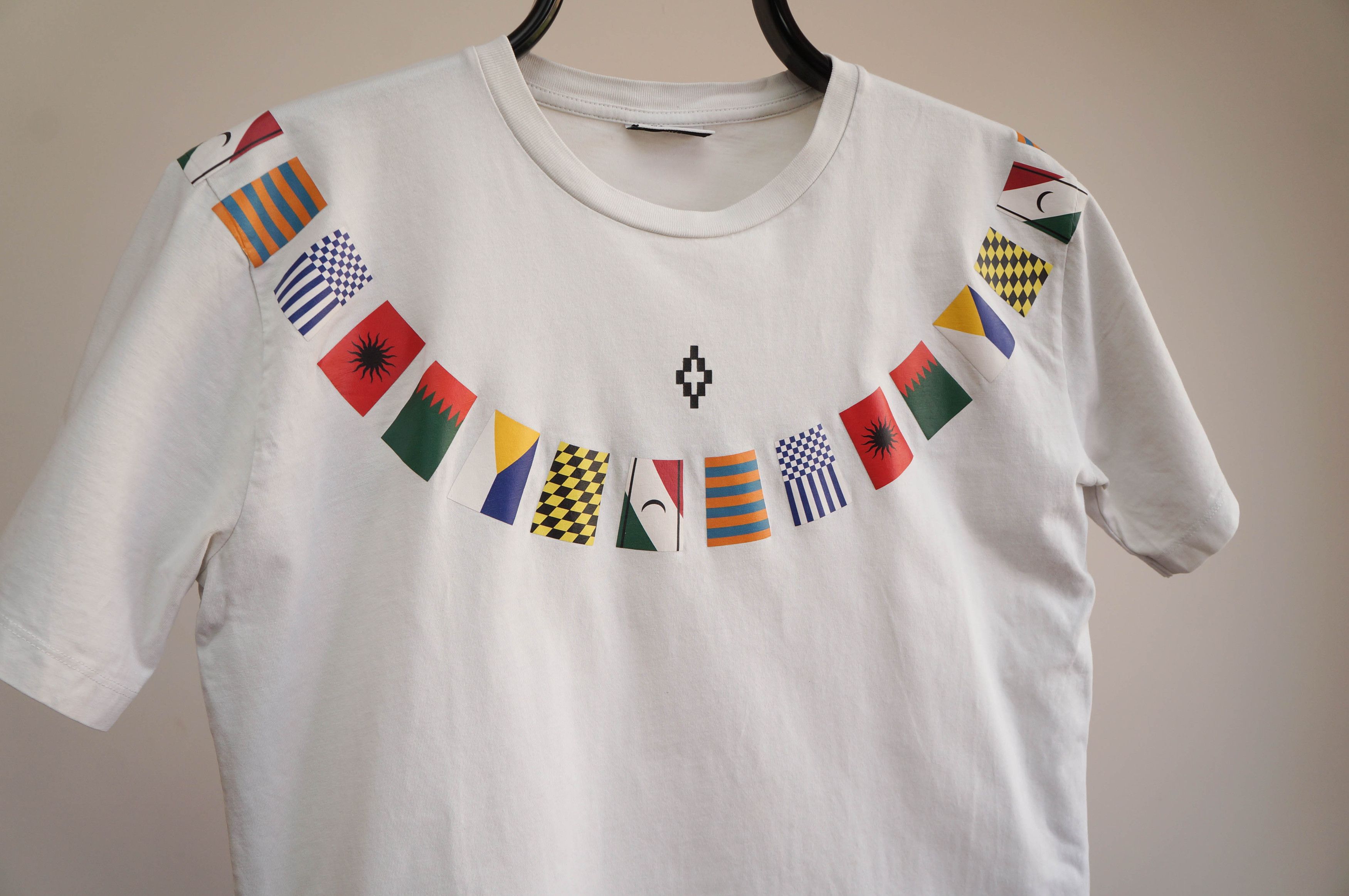 Marcelo Burlon Marcelo Burlon T Shirt Flags White Size US M / EU 48-50 / 2 - 4 Thumbnail