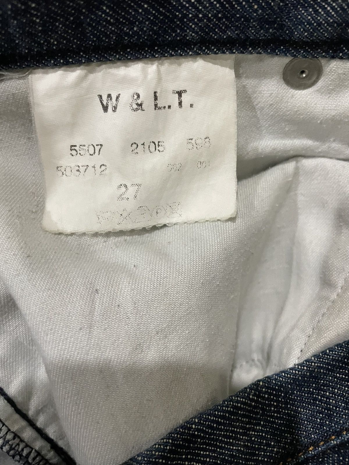 Walter Van Beirendonck Rare🔥W&LT 90s Designer No Belt Loop Styles Distressed Jeans Size US 28 / EU 44 - 20 Thumbnail
