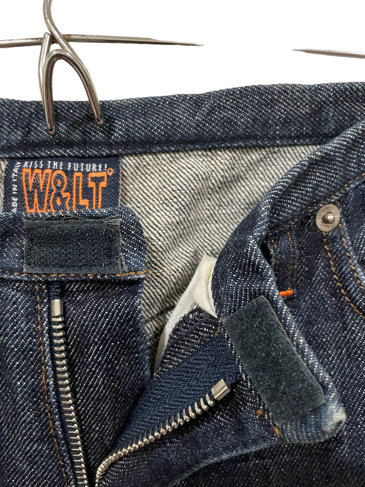 Walter Van Beirendonck Rare🔥W&LT 90s Designer No Belt Loop Styles Distressed Jeans Size US 28 / EU 44 - 15 Thumbnail