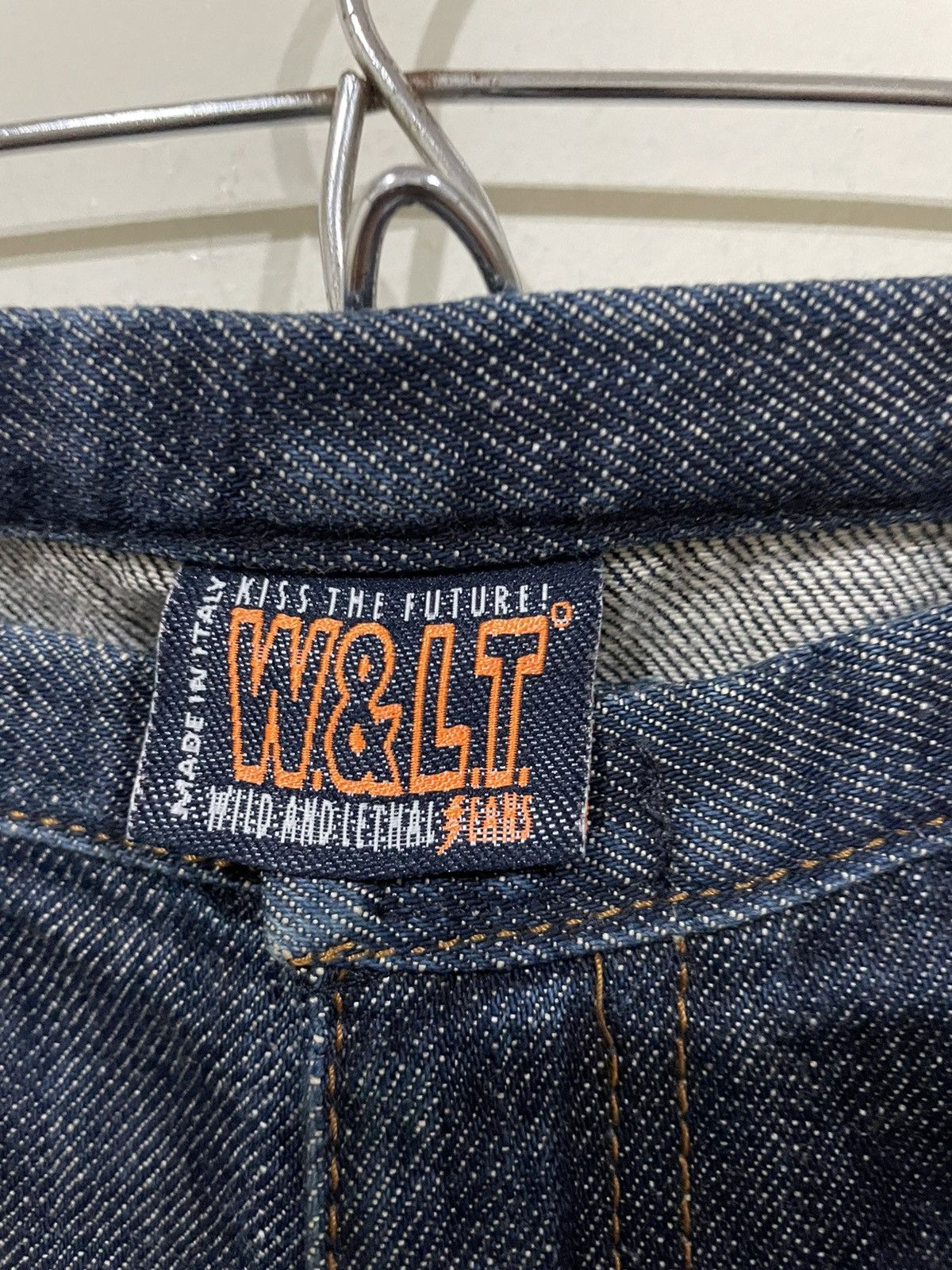 Walter Van Beirendonck Rare🔥W&LT 90s Designer No Belt Loop Styles Distressed Jeans Size US 28 / EU 44 - 18 Thumbnail