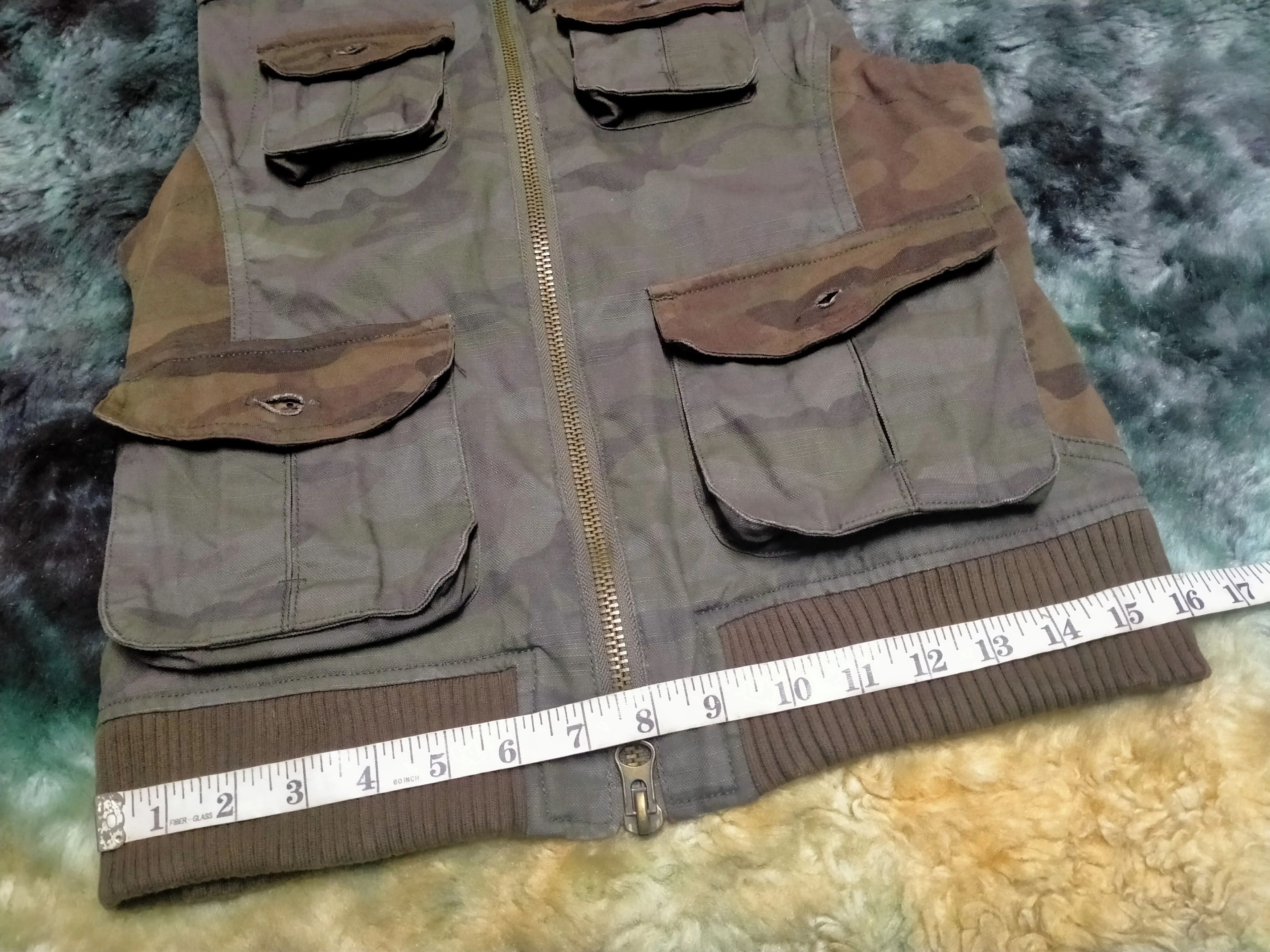 Japanese Brand Camo Tactical Vest Multipocket Military Style Size S / US 4 / IT 40 - 15 Thumbnail