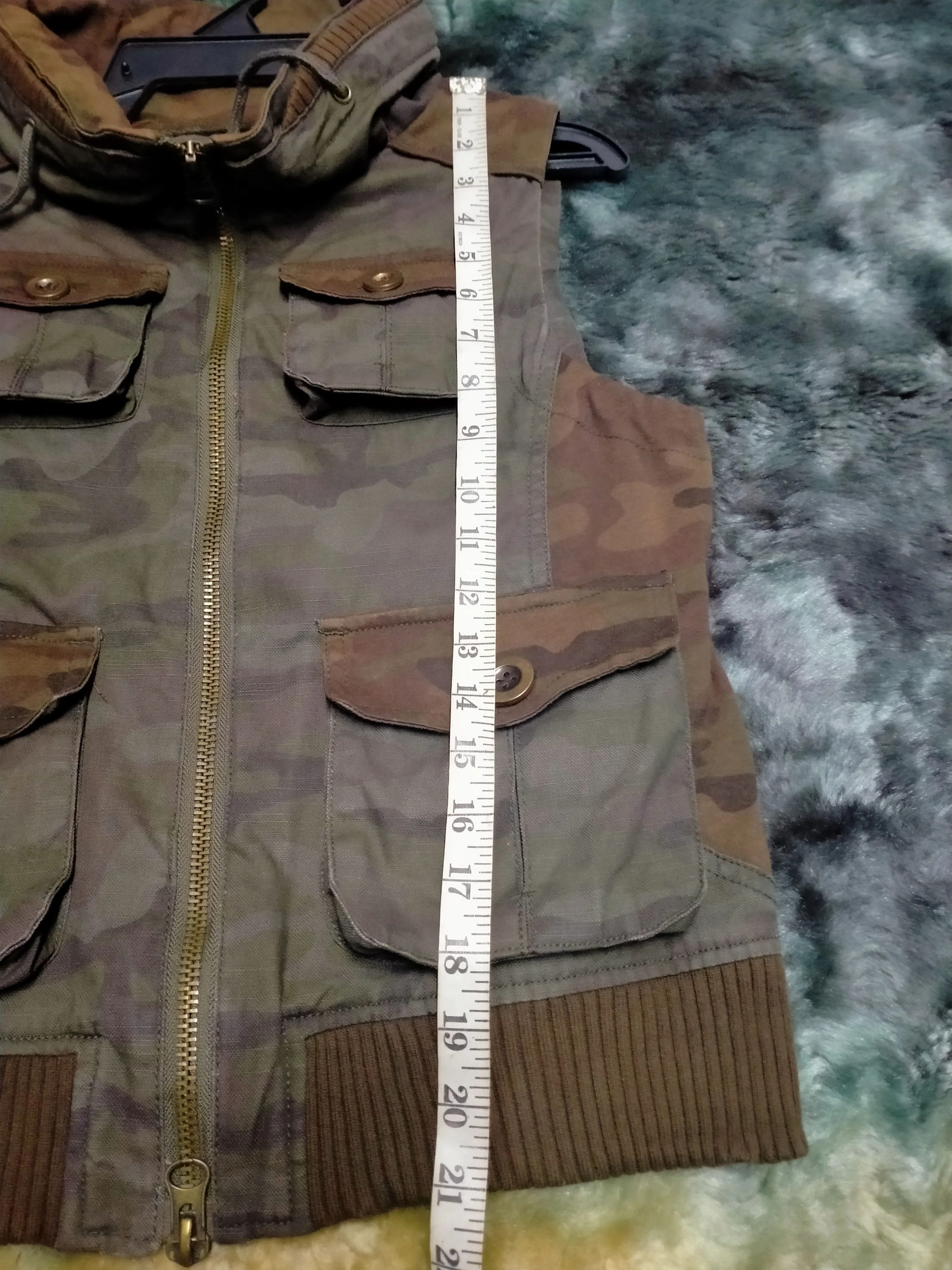 Japanese Brand Camo Tactical Vest Multipocket Military Style Size S / US 4 / IT 40 - 14 Thumbnail