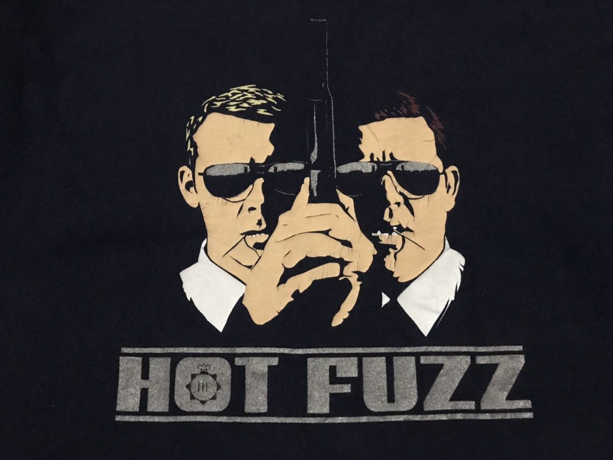 Tultex Hot Fuzz Action Comedy Film Tshirt Size US XL / EU 56 / 4 - 2 Thumbnail