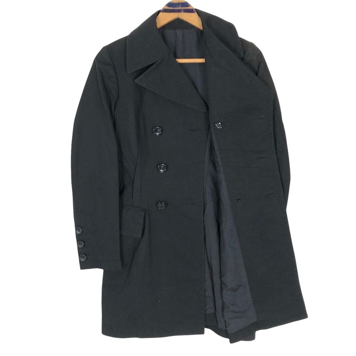 Comme des Garcons Comme Des Garcons Rei Kawakubo AD2005 Cotton Peacoat Size S / US 4 / IT 40 - 8 Thumbnail