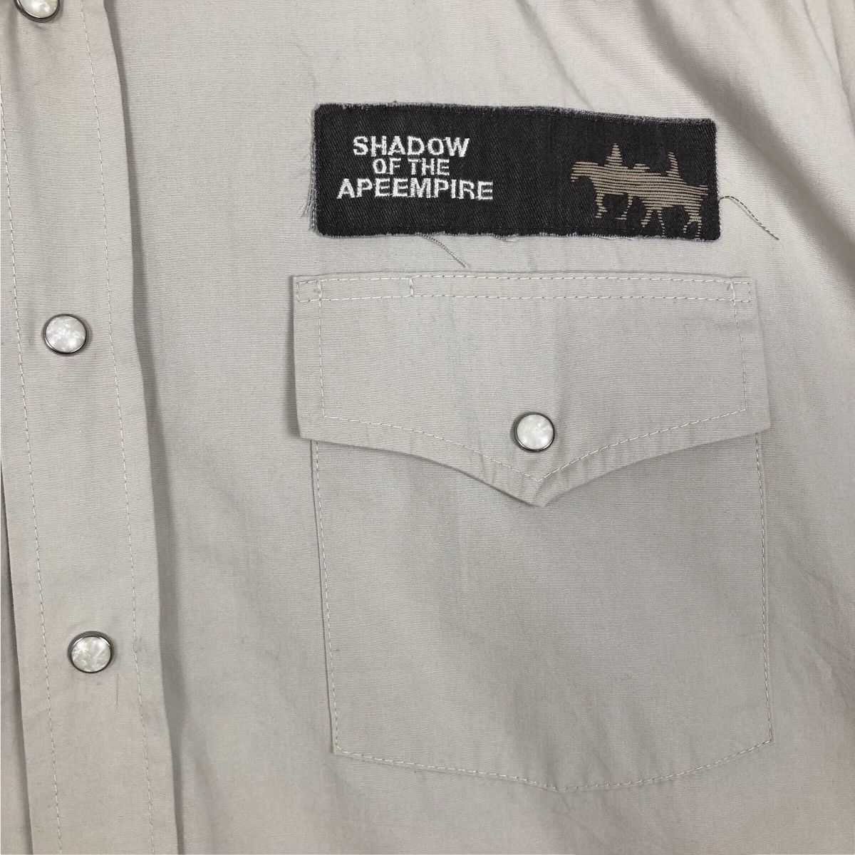 Bape Vintage Nigo A Bathing Ape Busy Works Chambray Shirt Size US L / EU 52-54 / 3 - 6 Thumbnail