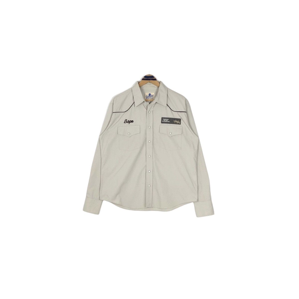 Bape Vintage Nigo A Bathing Ape Busy Works Chambray Shirt Size US L / EU 52-54 / 3 - 2 Thumbnail