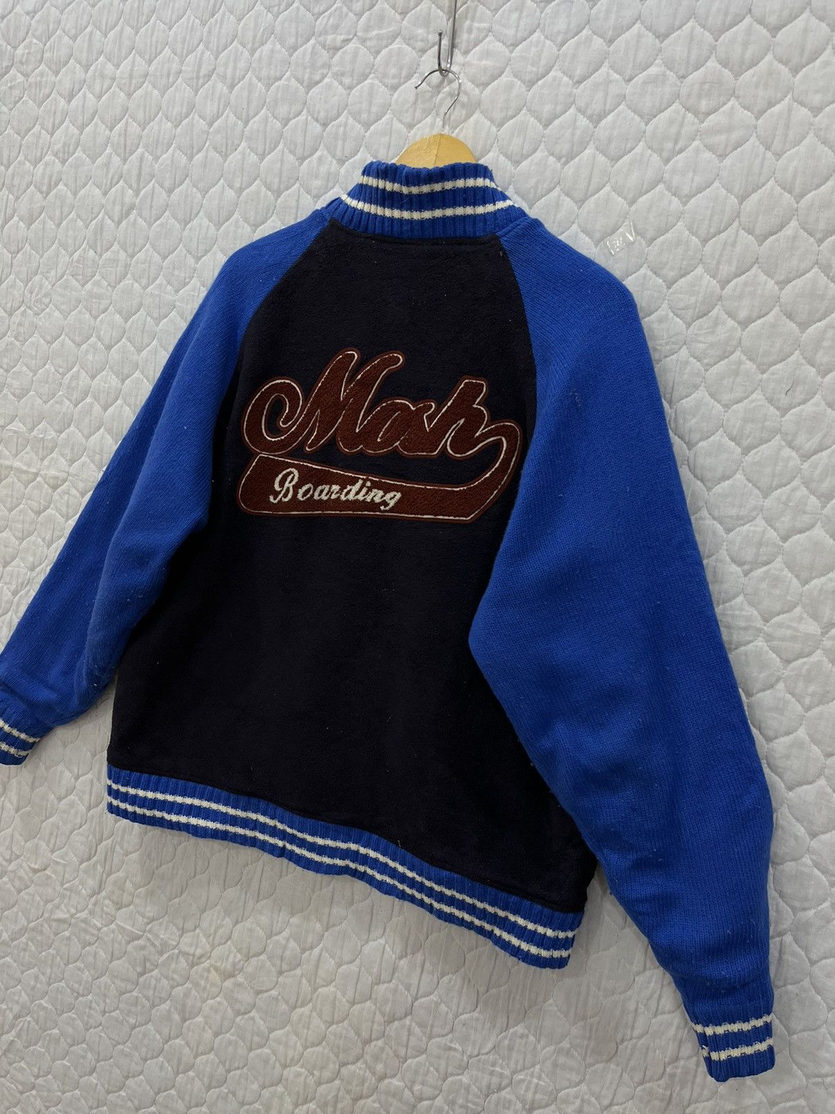Japanese Brand (ii). MOSH BOARDING VARSITY JACKET Size US L / EU 52-54 / 3 - 3 Thumbnail