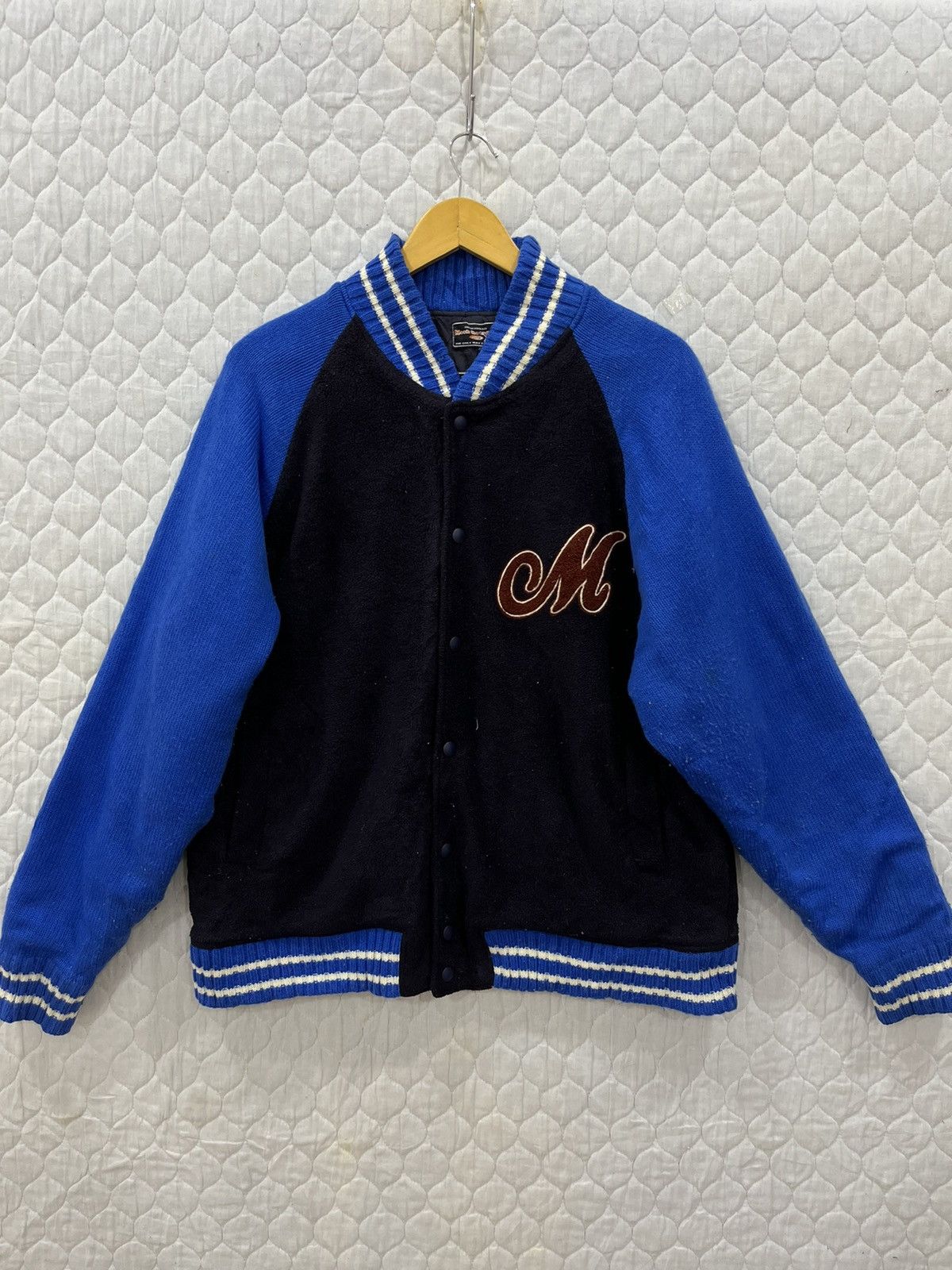 Japanese Brand (ii). MOSH BOARDING VARSITY JACKET Size US L / EU 52-54 / 3 - 2 Thumbnail