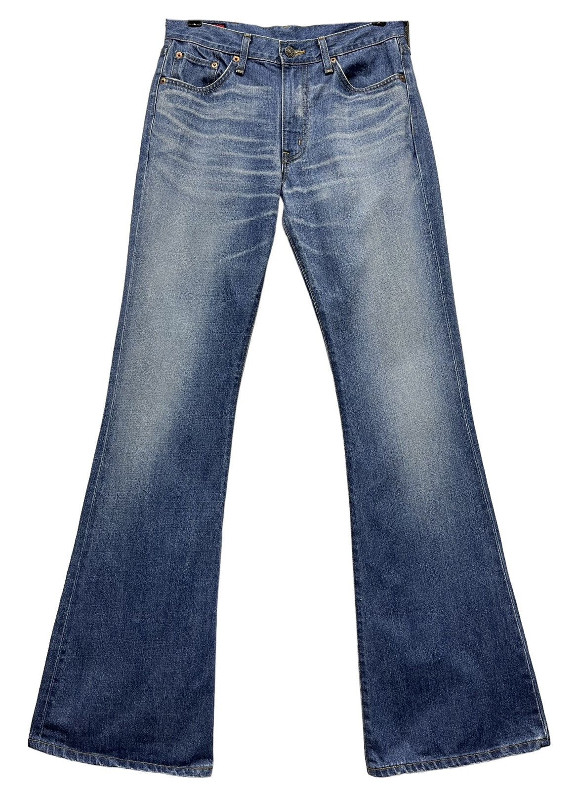 Edwin 🔥FYE FLARE🔥Vintage EDWIN 502 TIGHT Bell Bottom Wide Leg Size US 29 - 2 Thumbnail