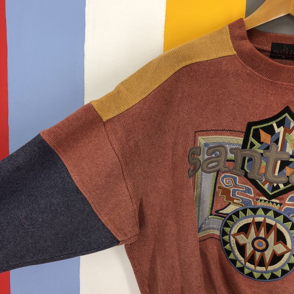 Japanese Brand Vintage SANTA FE Sweatshirt Rare Design #1060/AK Size US XL / EU 56 / 4 - 4 Thumbnail