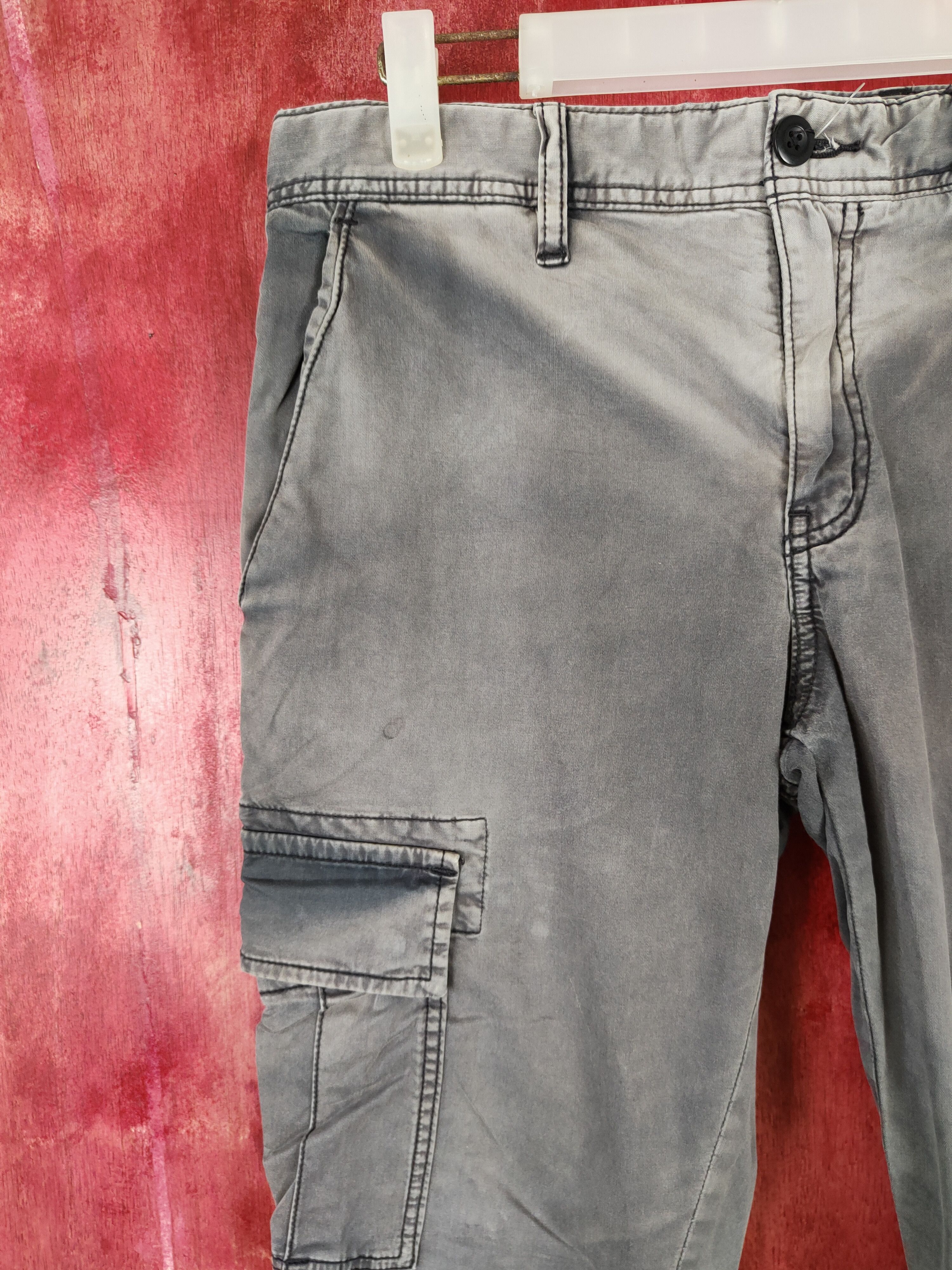 Faded Glory × Uniqlo Uniqlo faded Gray Multi Pocket Tactical Cargo Pants #4890 Size US 32 / EU 48 - 3 Thumbnail
