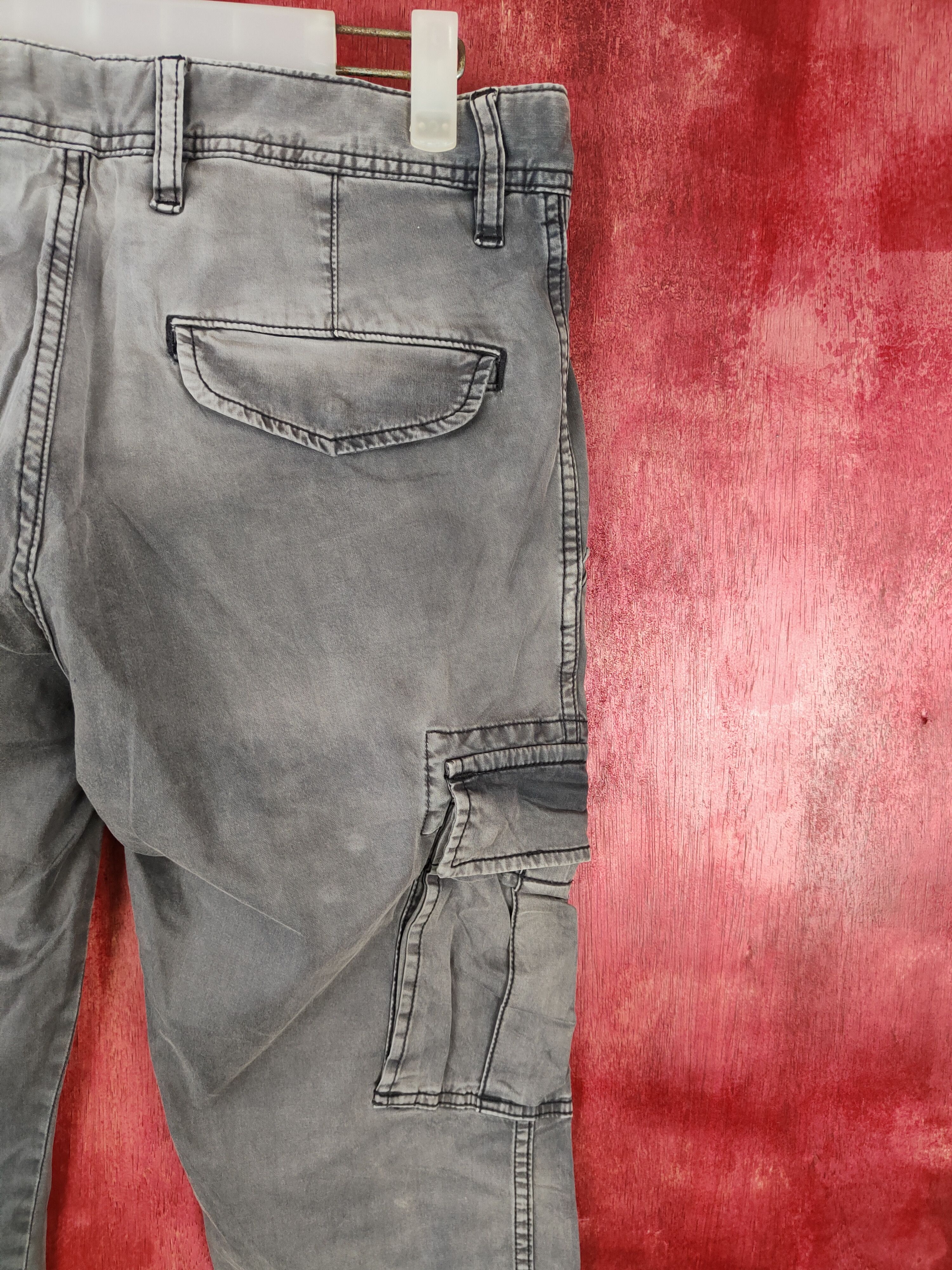 Faded Glory × Uniqlo Uniqlo faded Gray Multi Pocket Tactical Cargo Pants #4890 Size US 32 / EU 48 - 10 Thumbnail