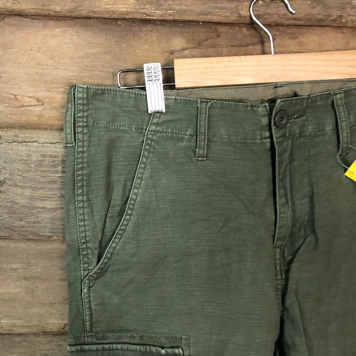 Japanese Brand × StraightFaded Union Station faded Green multipocket Cargo Pants #3387 Size US 32 / EU 48 - 4 Thumbnail