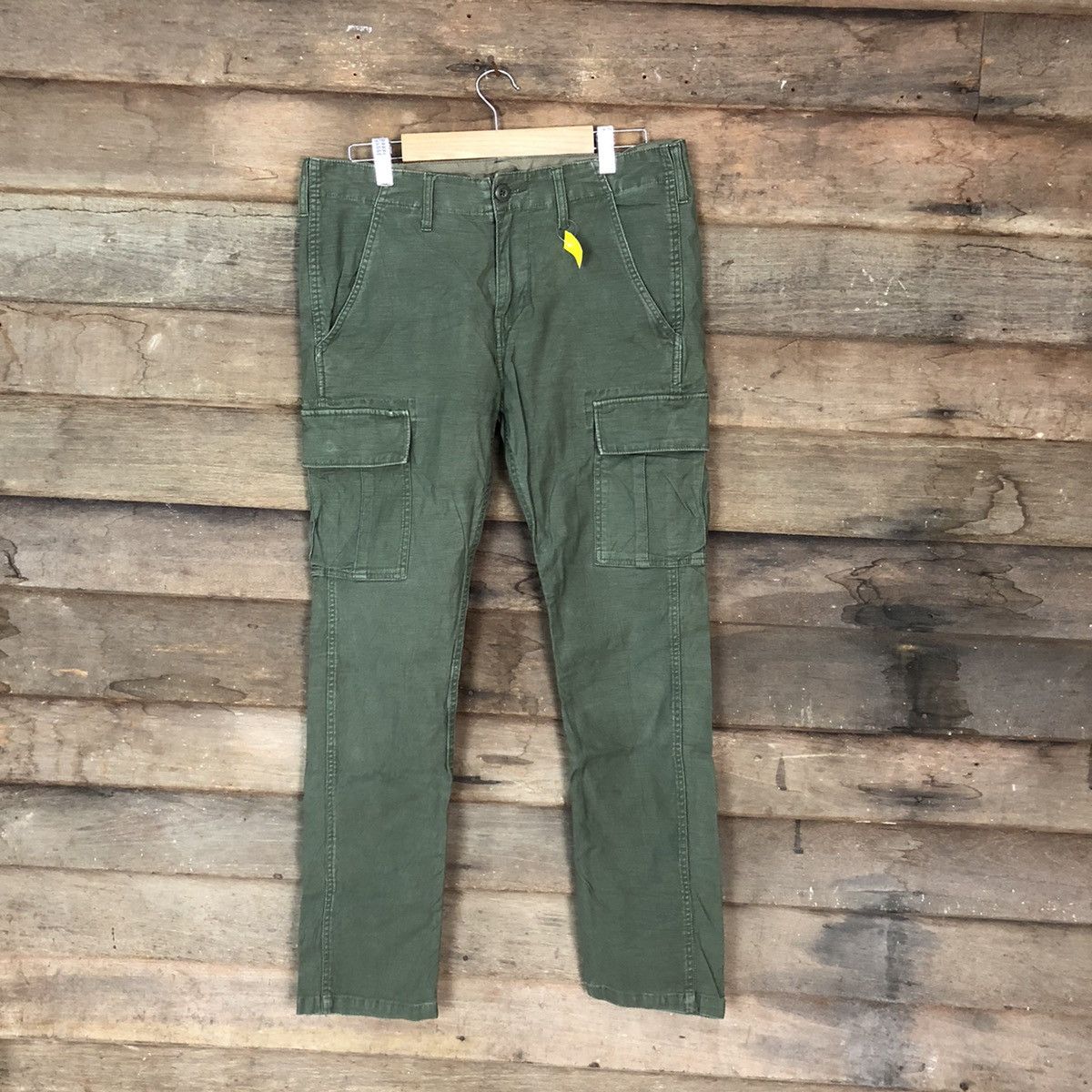 Japanese Brand × StraightFaded Union Station faded Green multipocket Cargo Pants #3387 Size US 32 / EU 48 - 1 Thumbnail
