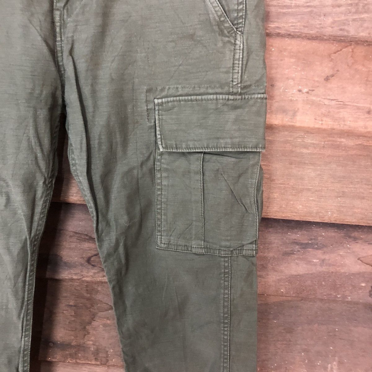 Japanese Brand × StraightFaded Union Station faded Green multipocket Cargo Pants #3387 Size US 32 / EU 48 - 7 Thumbnail