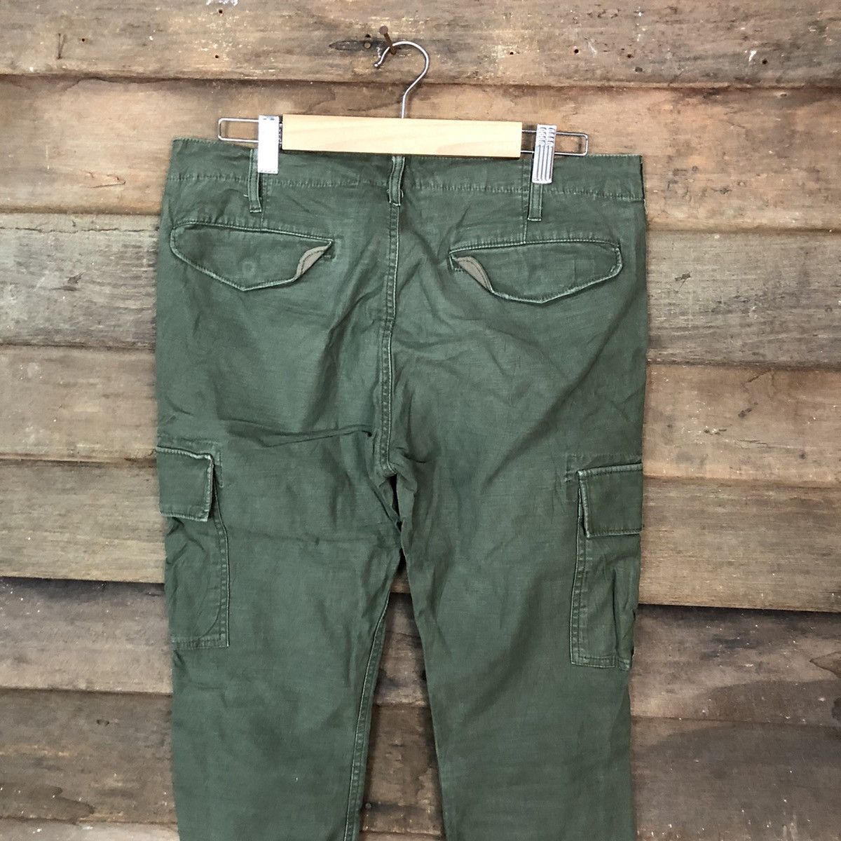 Japanese Brand × StraightFaded Union Station faded Green multipocket Cargo Pants #3387 Size US 32 / EU 48 - 12 Thumbnail