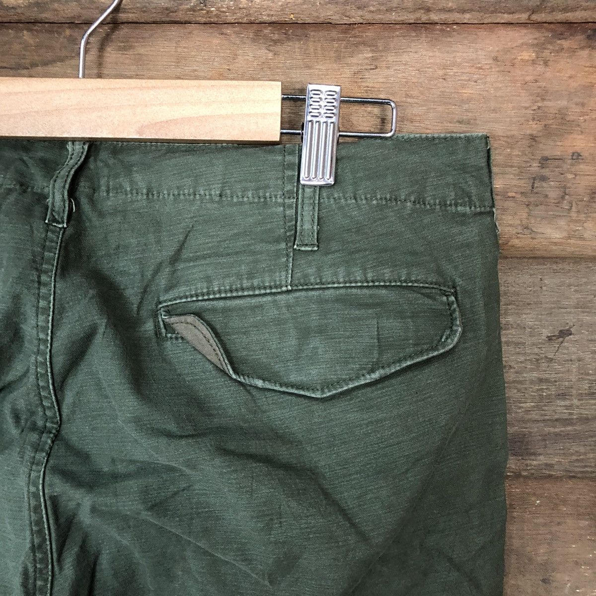 Japanese Brand × StraightFaded Union Station faded Green multipocket Cargo Pants #3387 Size US 32 / EU 48 - 15 Thumbnail