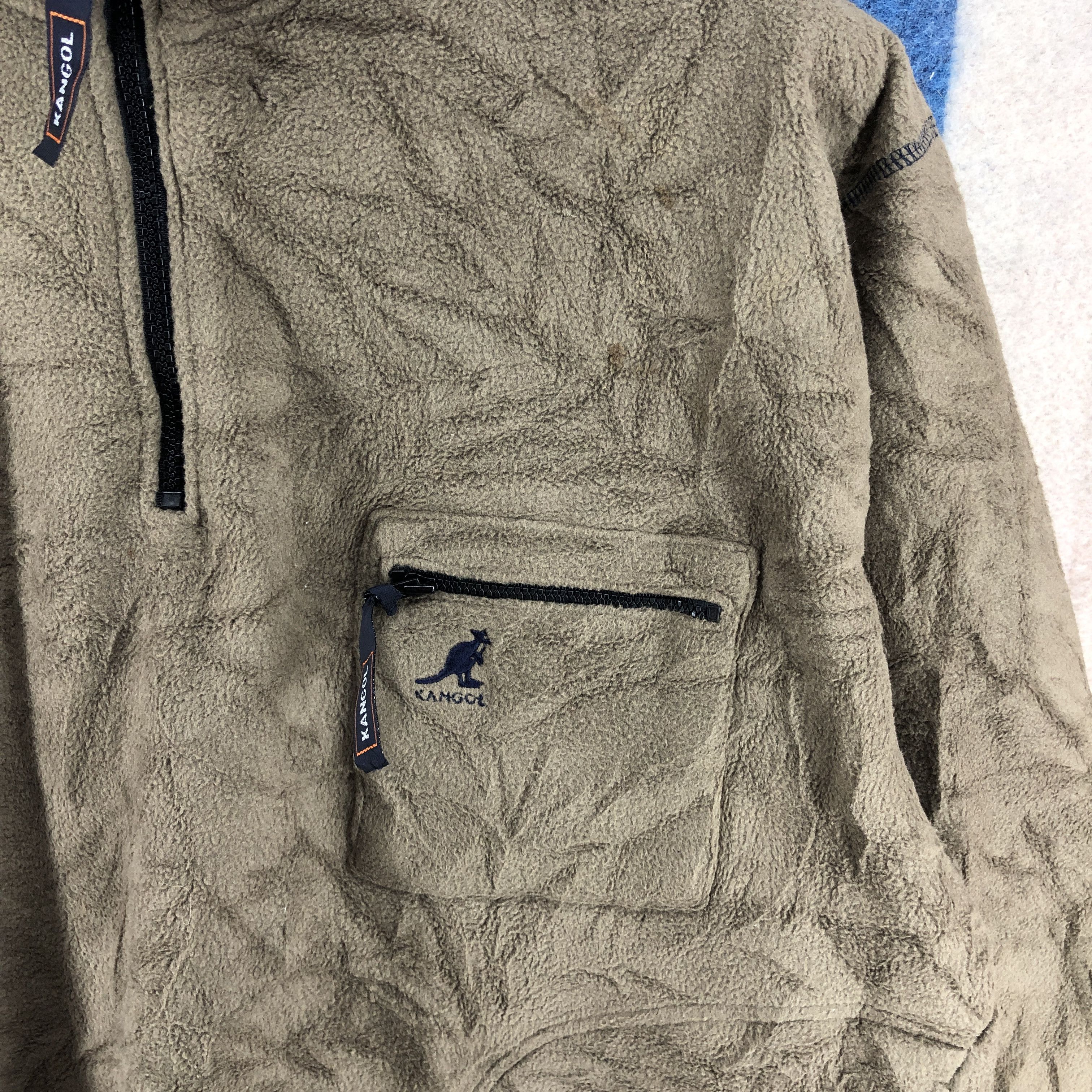 Kangol KANGOL Olive Green Turtle Neck Fleece #015/A Size US L / EU 52-54 / 3 - 2 Thumbnail