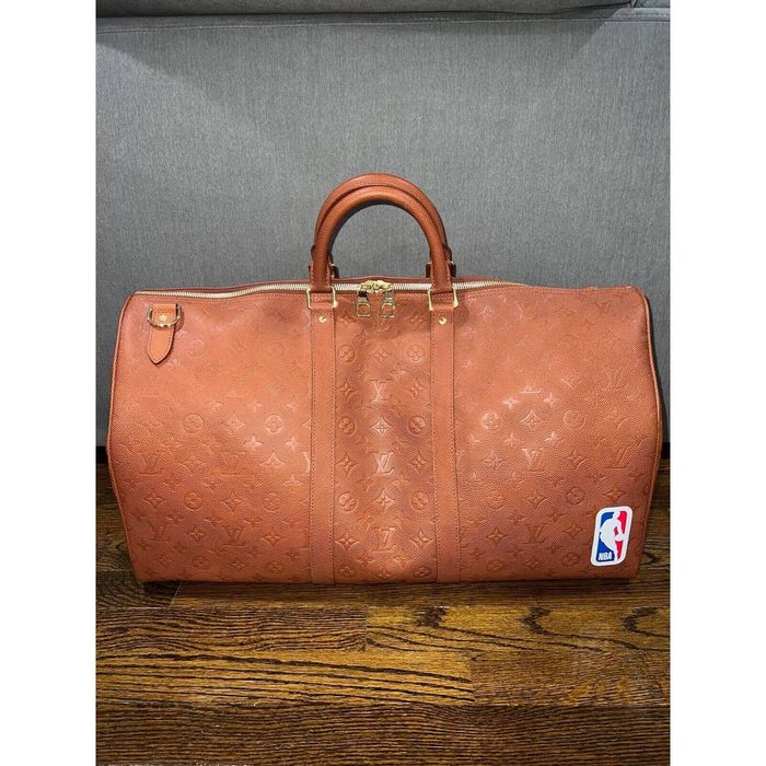 Louis Vuitton Keepall Bandouliere 55 NBA LV Basketball Bag in Blue, Men's