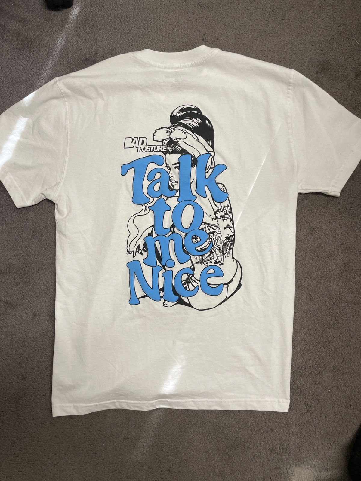 Vintage “Talk to me nice” puff print tee Size US M / EU 48-50 / 2 - 2 Thumbnail