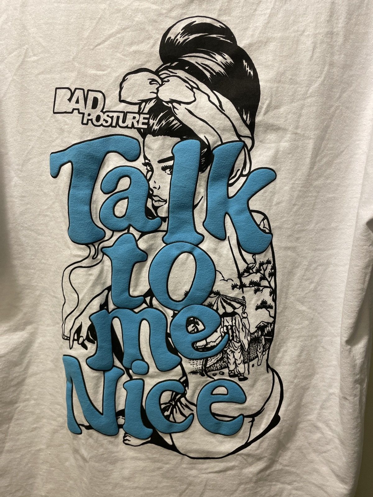 Vintage “Talk to me nice” puff print tee Size US M / EU 48-50 / 2 - 1 Thumbnail