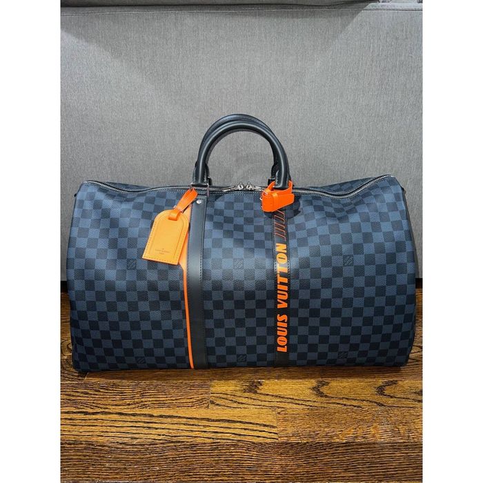 Louis Vuitton Louis Vuitton Keepall Bandouliere 55 Damier Cobalt Bag