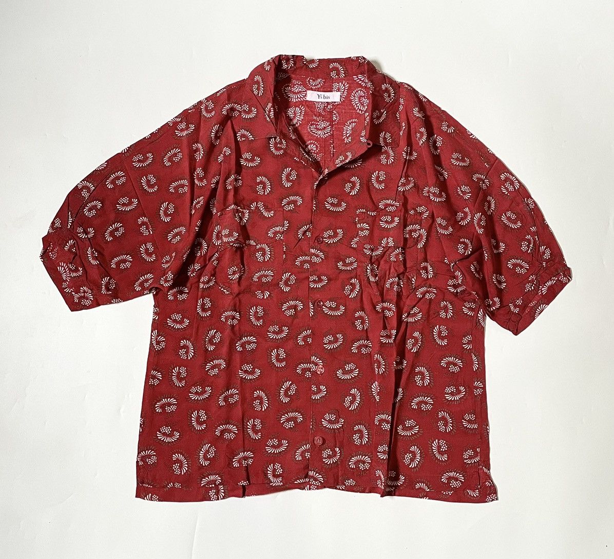 Yohji Yamamoto Vintage yohji yamamoto y’s bis abstract print camp shirt Size US S / EU 44-46 / 1 - 1 Thumbnail