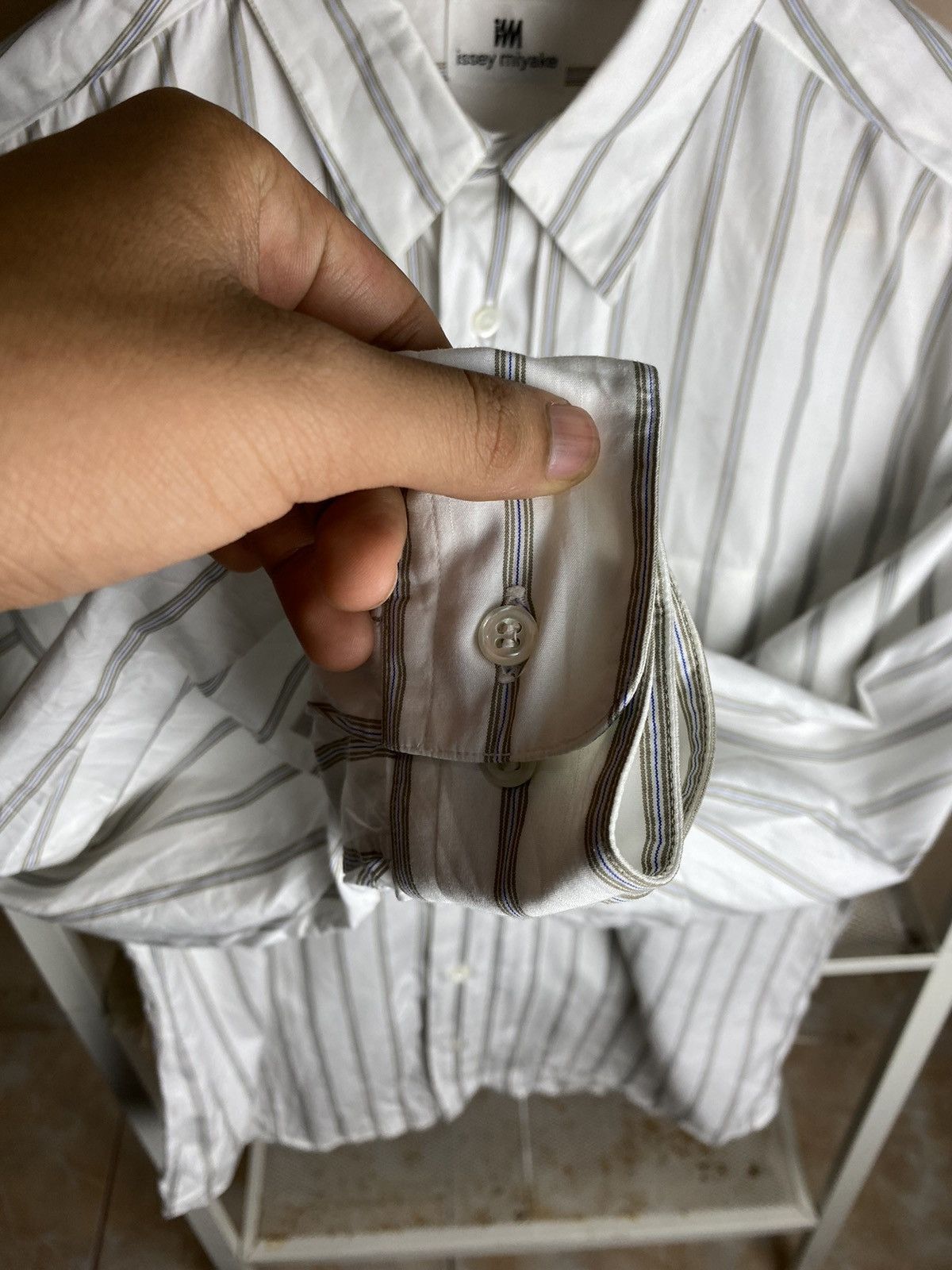 Issey Miyake Vintage Issey Miyake Button Up Stripe Size US M / EU 48-50 / 2 - 5 Thumbnail