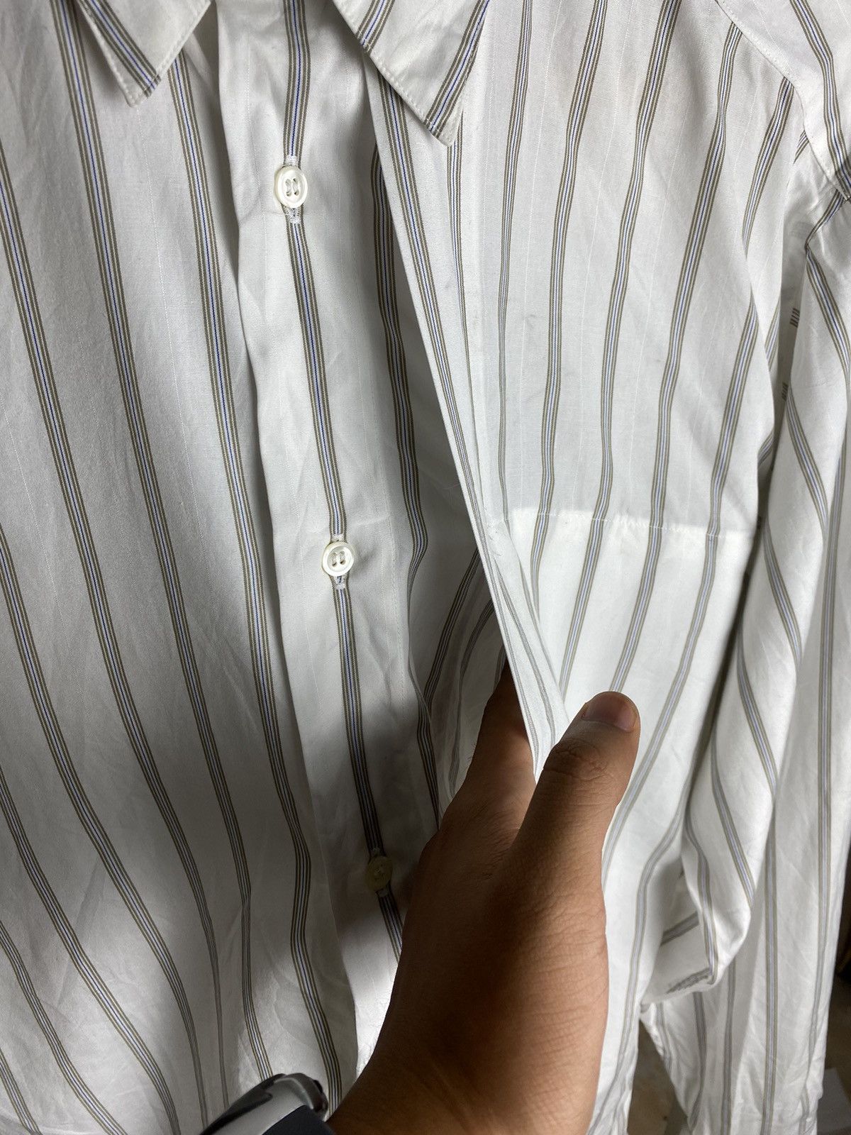 Issey Miyake Vintage Issey Miyake Button Up Stripe Size US M / EU 48-50 / 2 - 8 Thumbnail