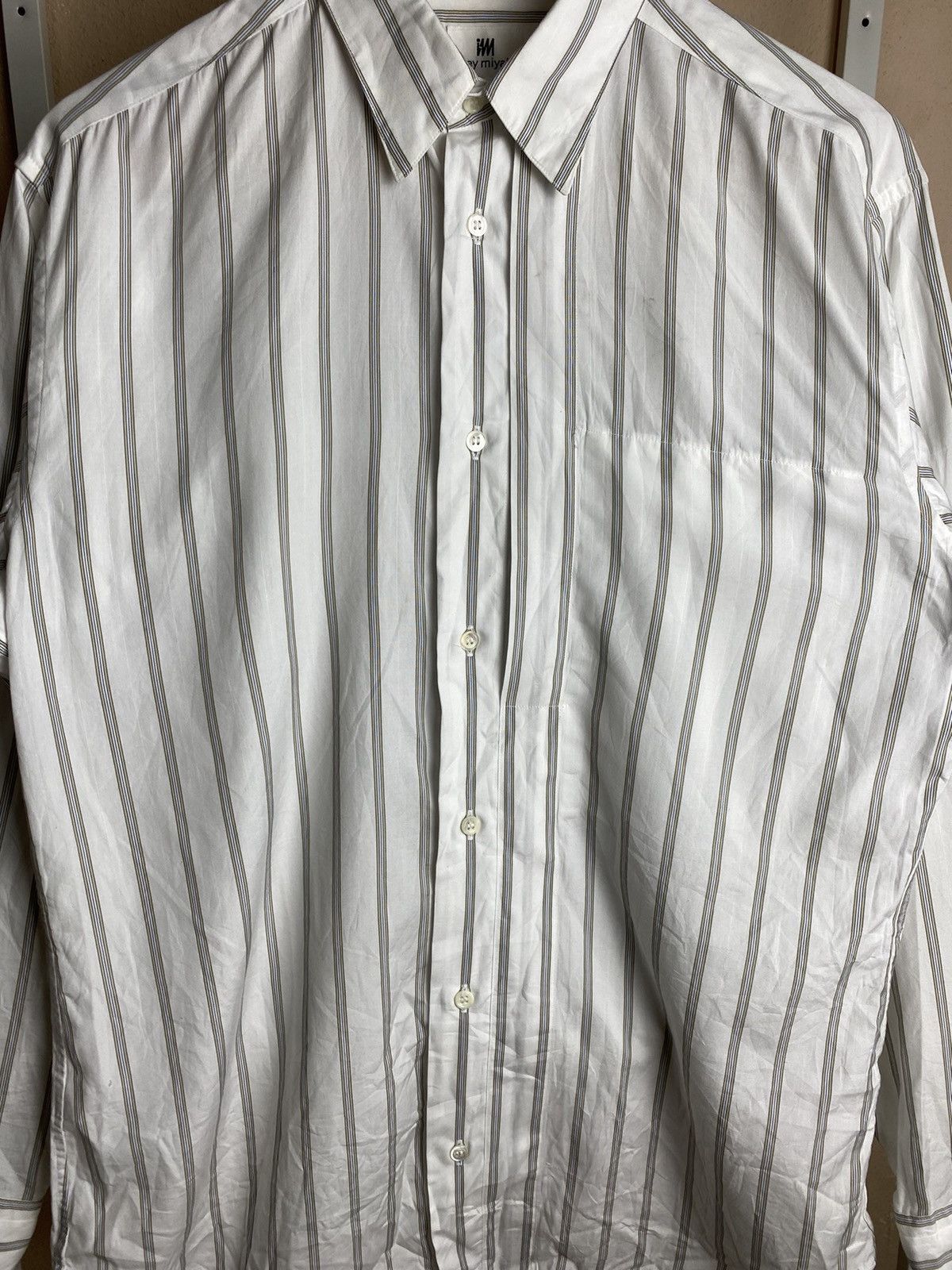 Issey Miyake Vintage Issey Miyake Button Up Stripe Size US M / EU 48-50 / 2 - 3 Thumbnail