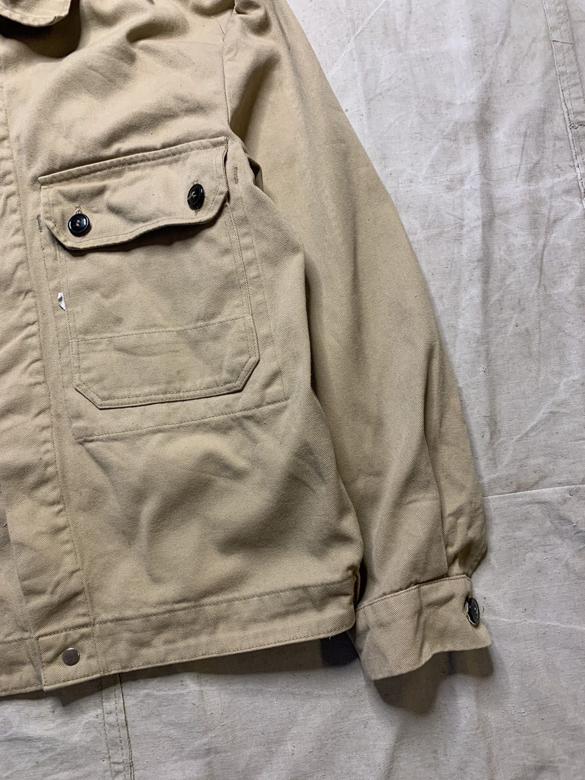 Le Laboureur Deadstock Vintage Cropped Work Jacket Size US M / EU 48-50 / 2 - 7 Thumbnail