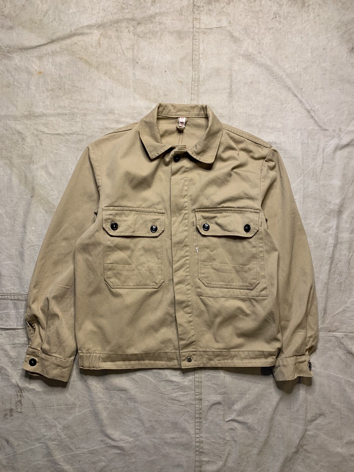 Le Laboureur Deadstock Vintage Cropped Work Jacket Size US M / EU 48-50 / 2 - 1 Thumbnail
