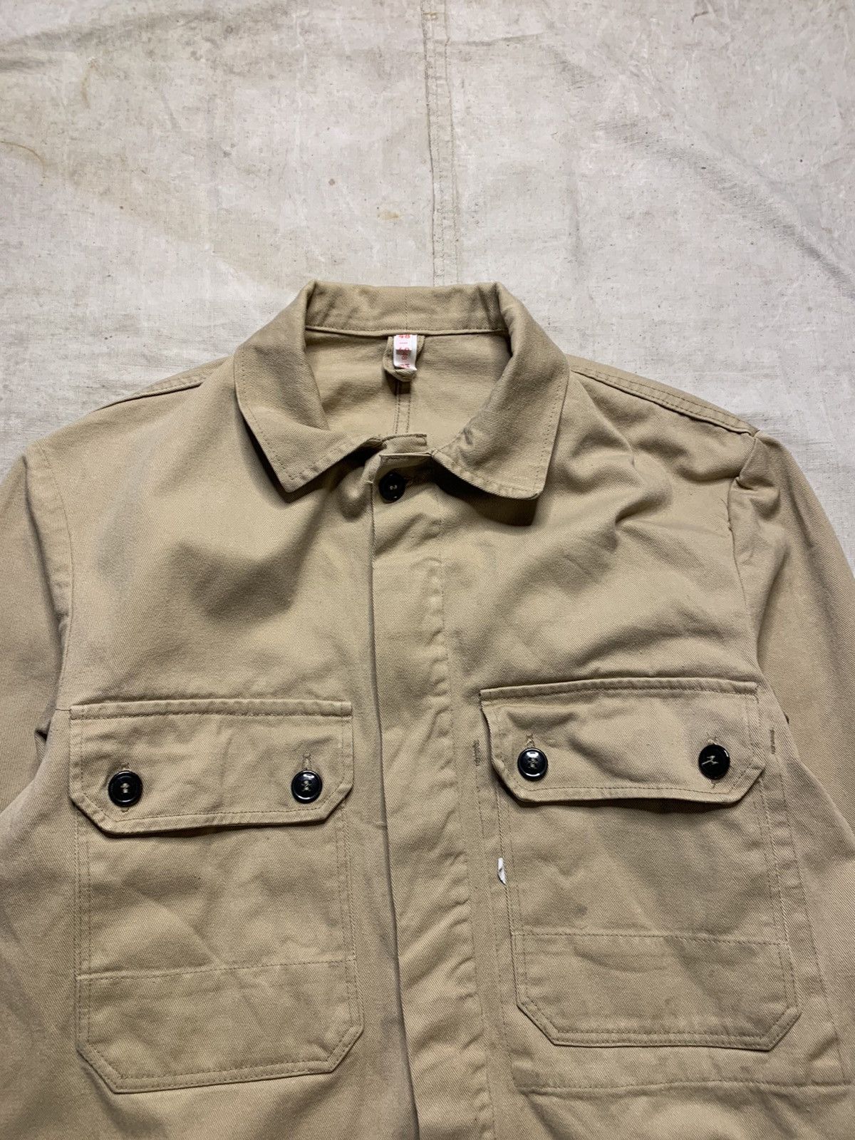 Le Laboureur Deadstock Vintage Cropped Work Jacket Size US M / EU 48-50 / 2 - 3 Thumbnail